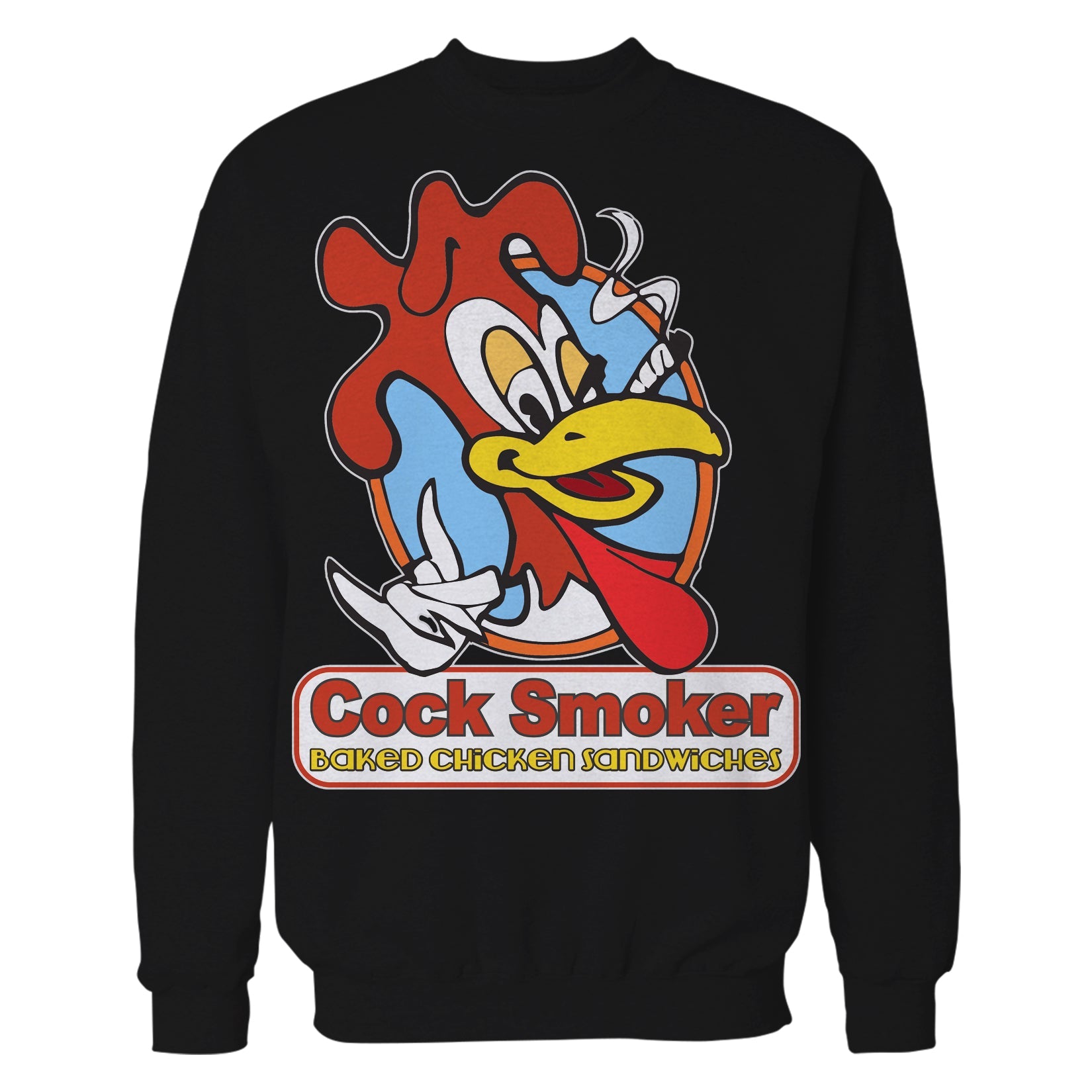 Kevin Smith Jay & Silent Bob Reboot Cock Smoker Baked Chicken  Sandwiches Logo Official Sweatshirt