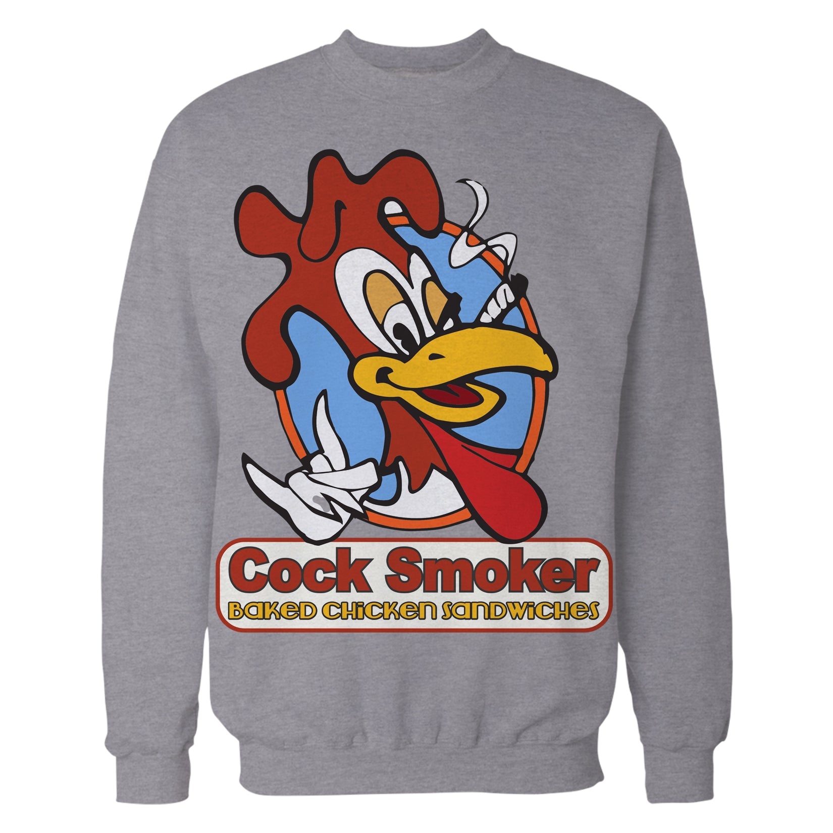 Kevin Smith Jay & Silent Bob Reboot Cock Smoker Baked Chicken  Sandwiches Logo Official Sweatshirt