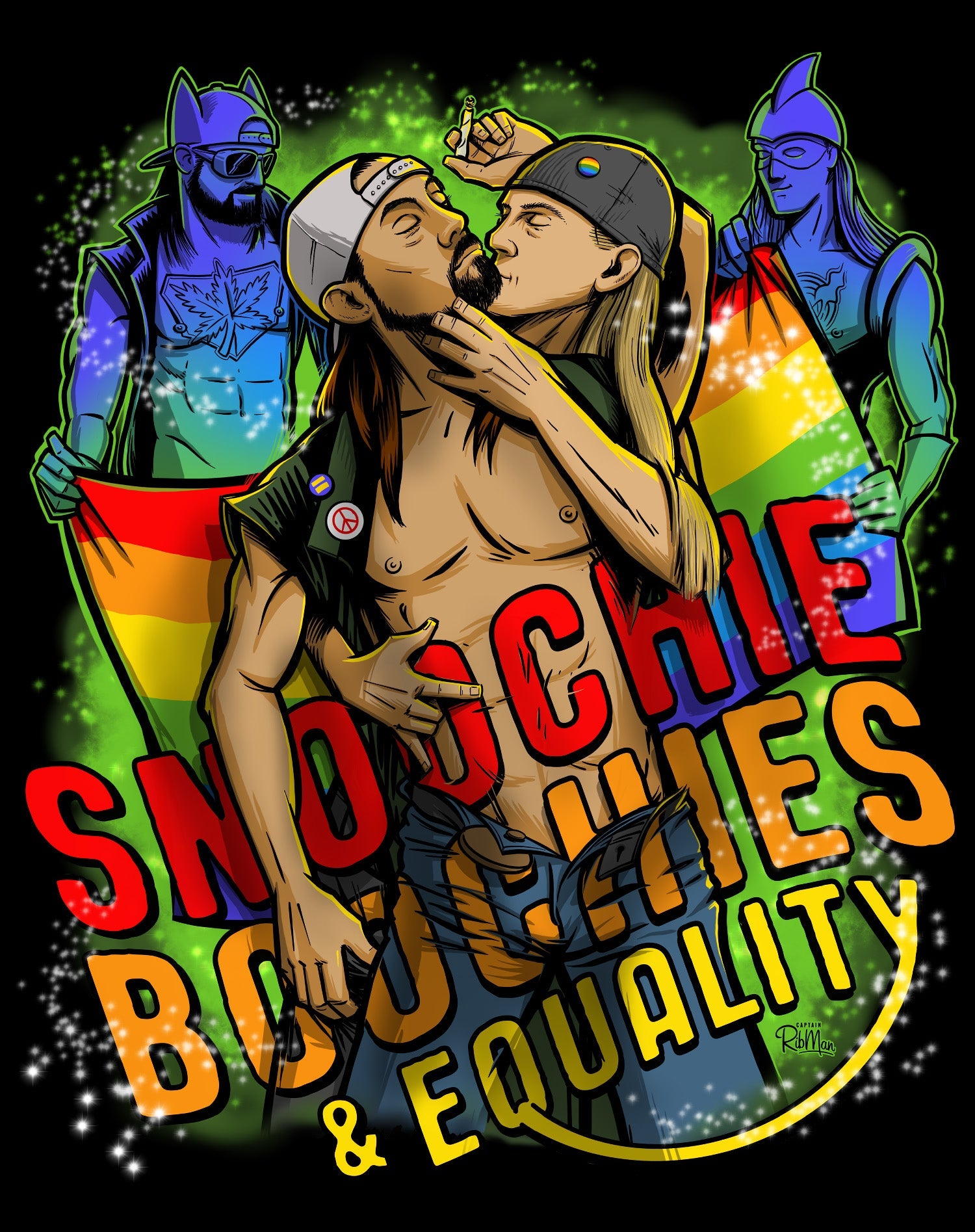 Kevin Smith Jay & Silent Bob Reboot LGBTQ Splash Official Sweatshirt