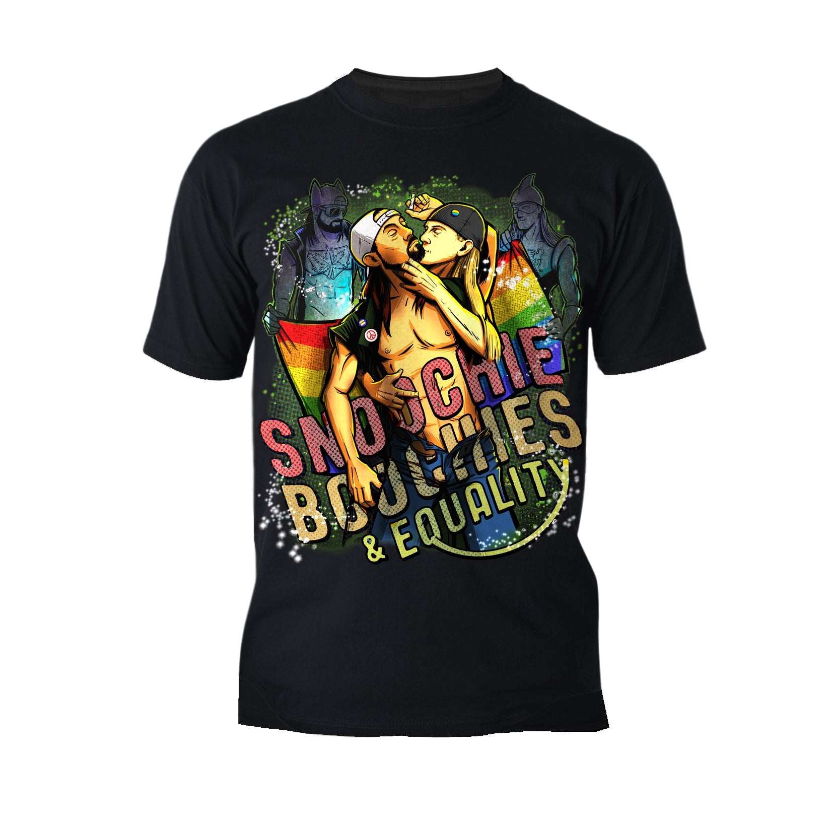 Kevin Smith Jay & Silent Bob Reboot LGBTQ Splash LDN Edition Official Men's T-Shirt