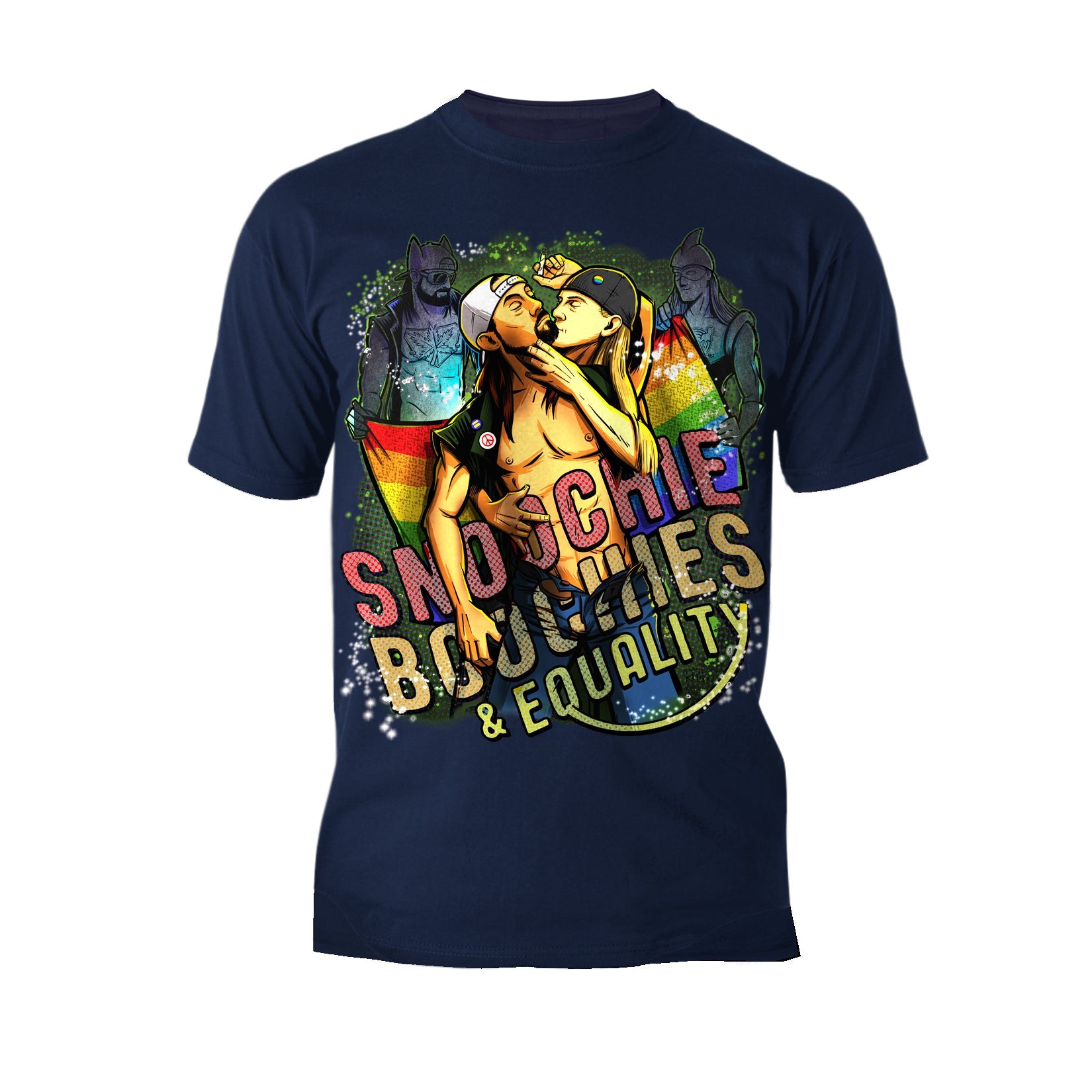 Kevin Smith Jay & Silent Bob Reboot LGBTQ Splash LDN Edition Official Men's T-Shirt