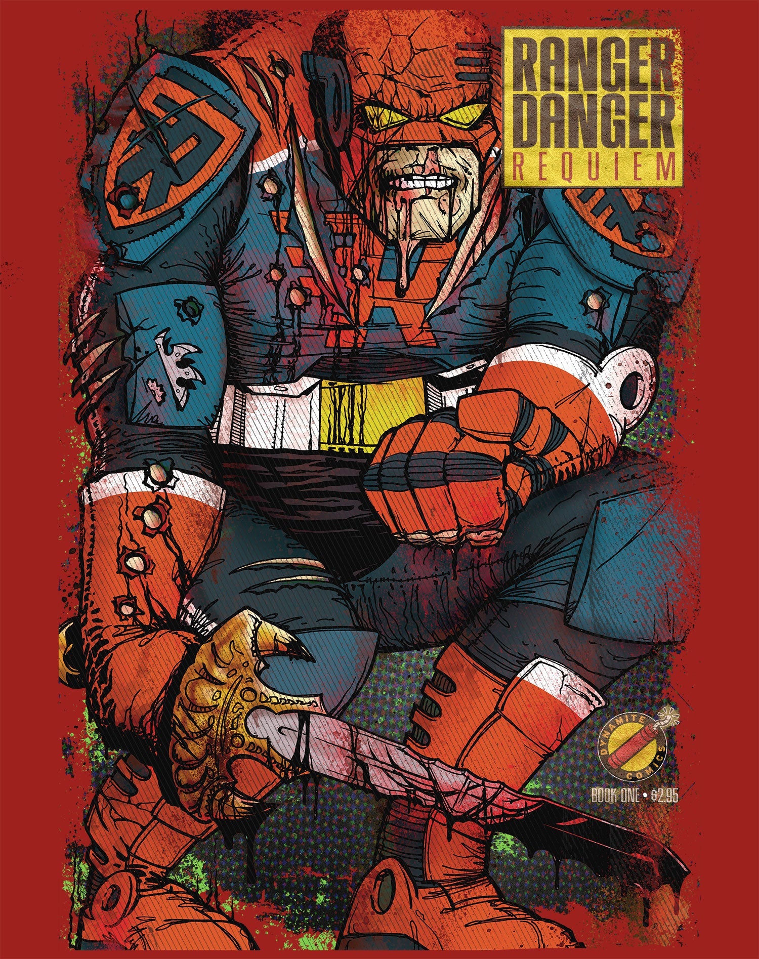 Kevin Smith Jay & Silent Bob Reboot Ranger Danger Requiem Comic LDN Variant Official Men's T-Shirt