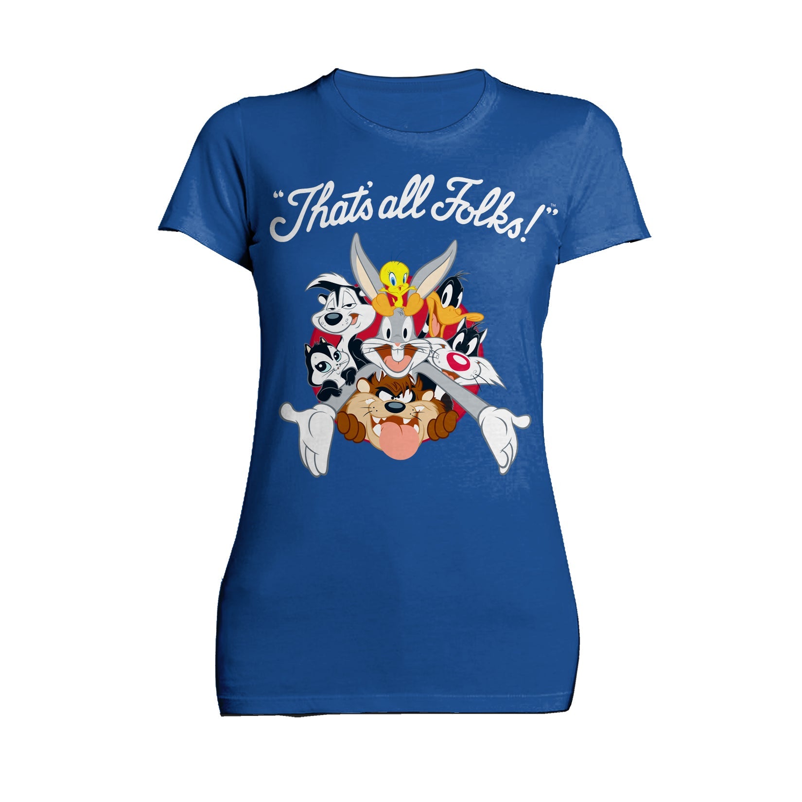 Looney Tunes All Stars That's All Folks Official Women's T-shirt