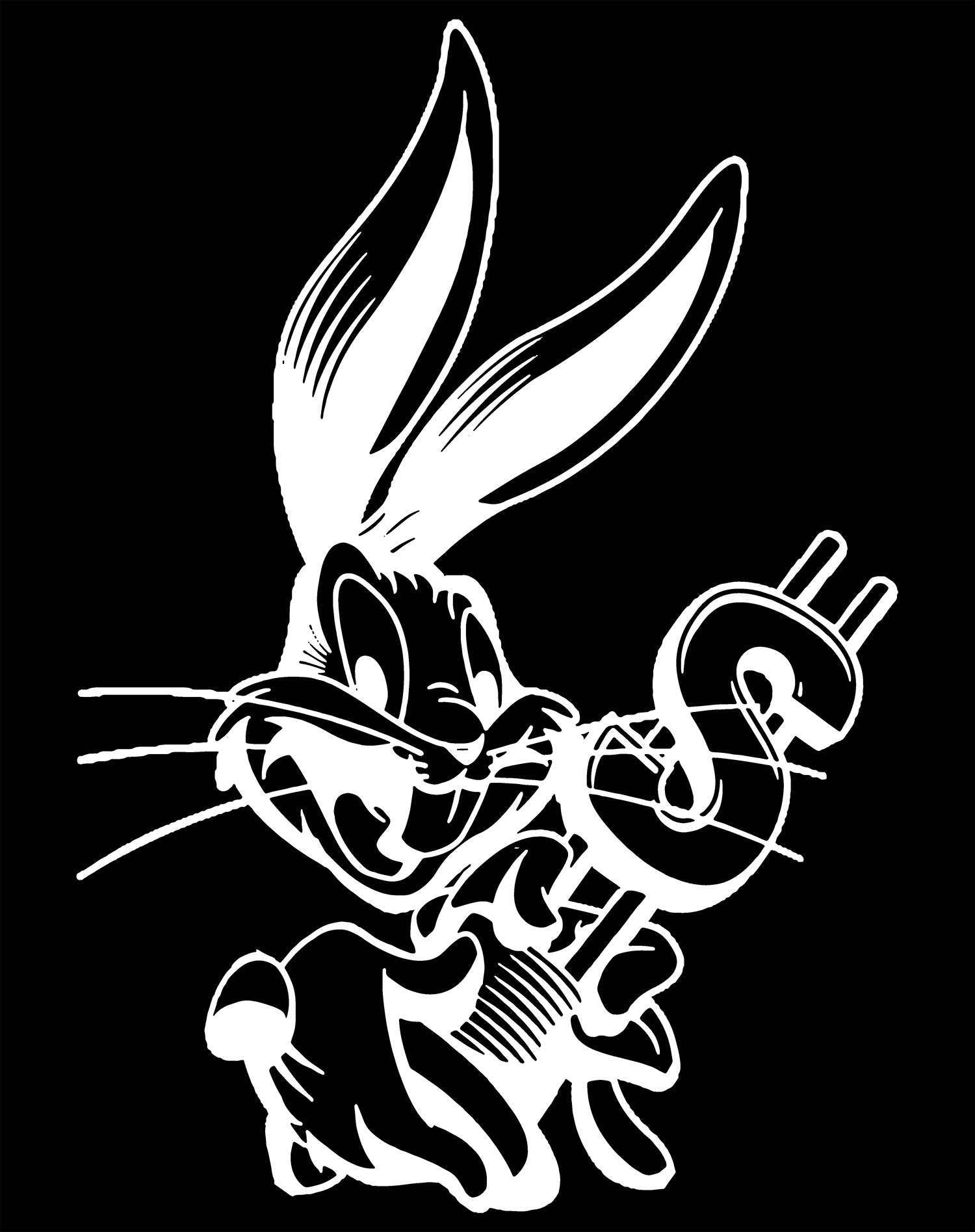 Looney Tunes Bugs Bunny Line Dollar Official Men's T-shirt