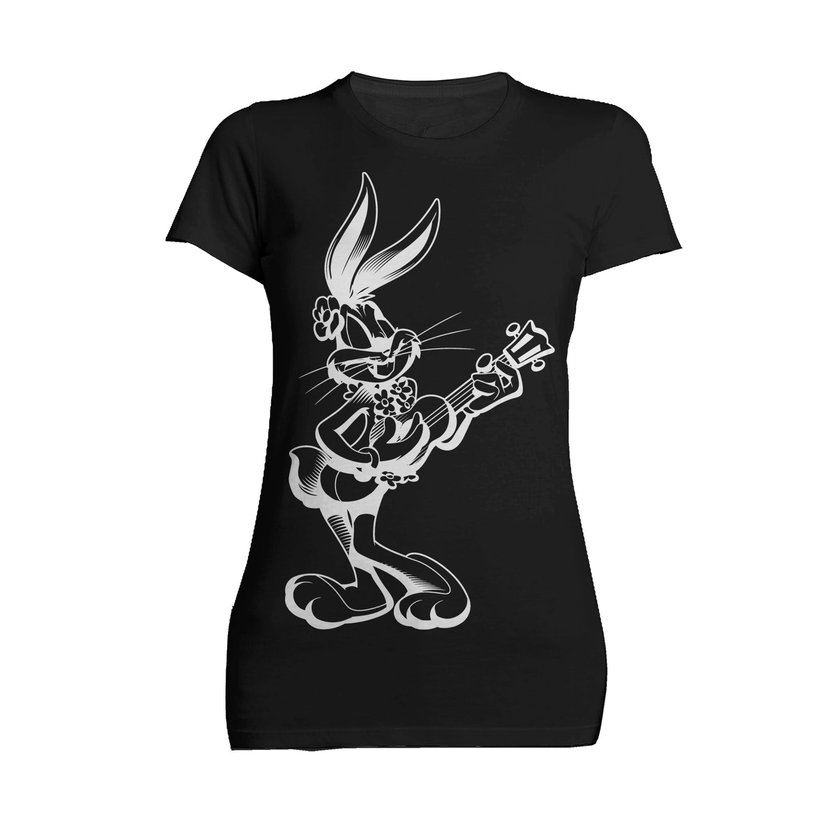 Looney Tunes Bugs Bunny Line Ukulele Women's T-shirt