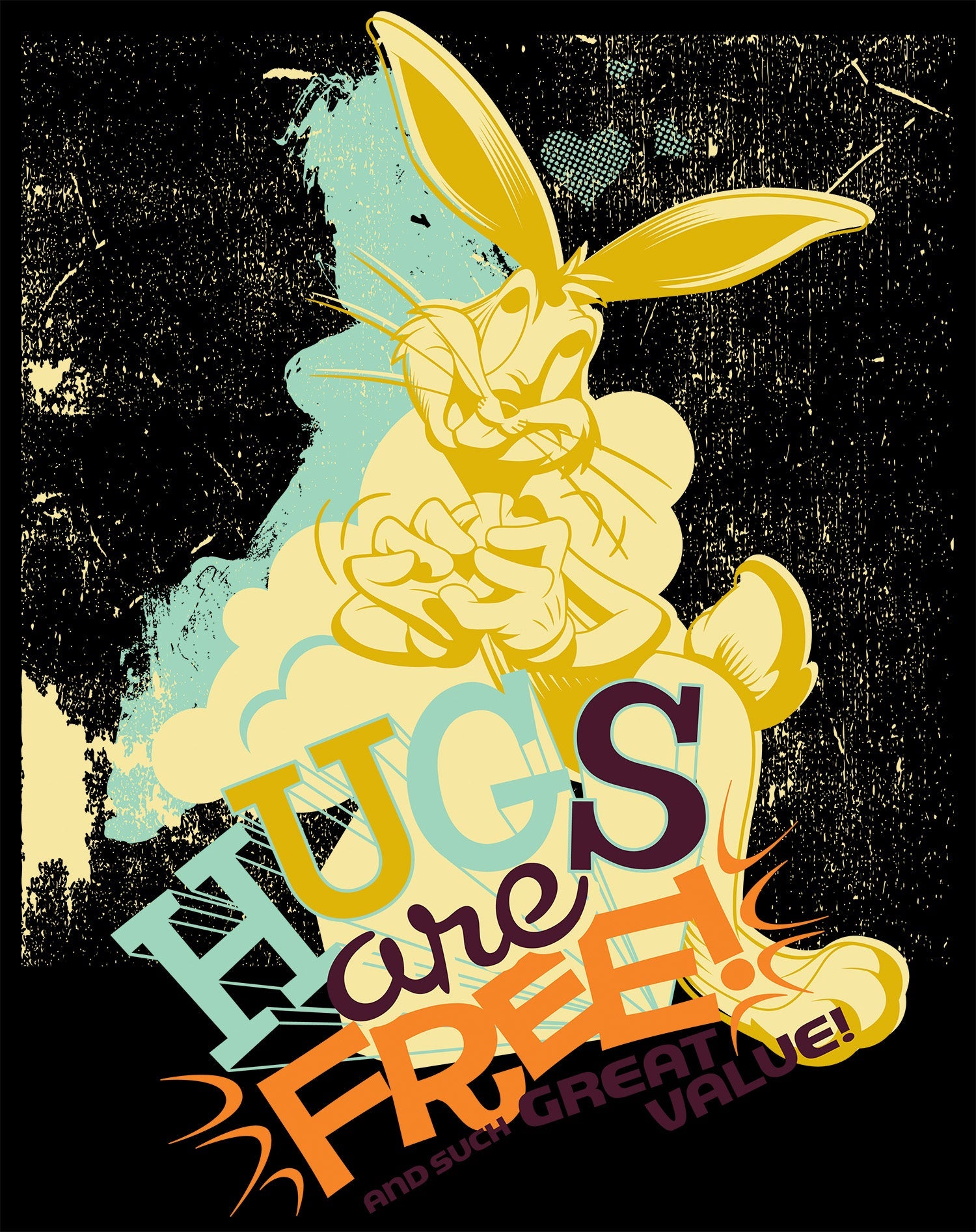 Looney Tunes Bugs Bunny Retro Hugs Free Official Sweatshirt