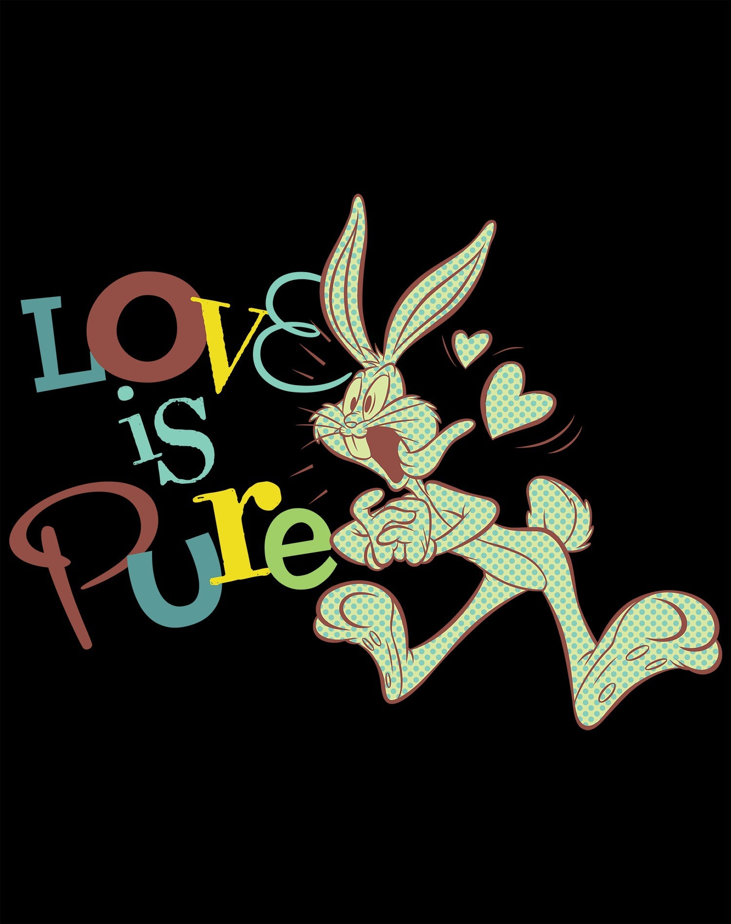 Looney Tunes Bugs Bunny Retro Love Pure Women's T-shirt