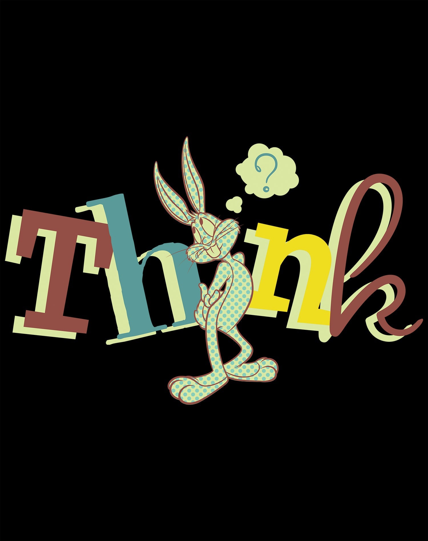 Looney Tunes Bugs Bunny Retro Think Women's T-shirt