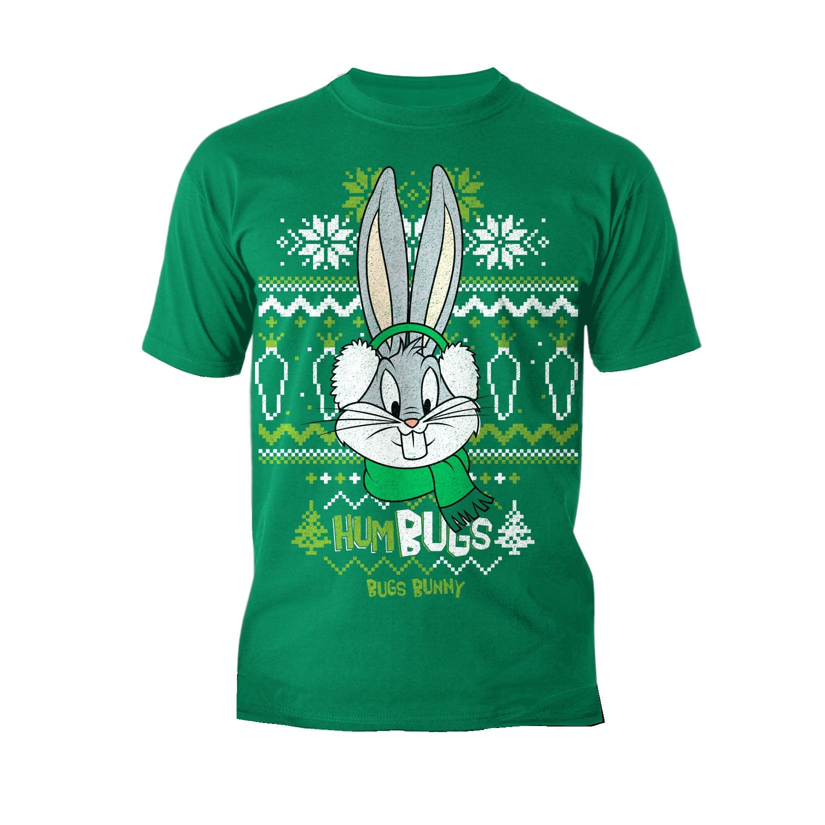 Looney Tunes Bugs Bunny Xmas HumBugs Official Men's T-Shirt