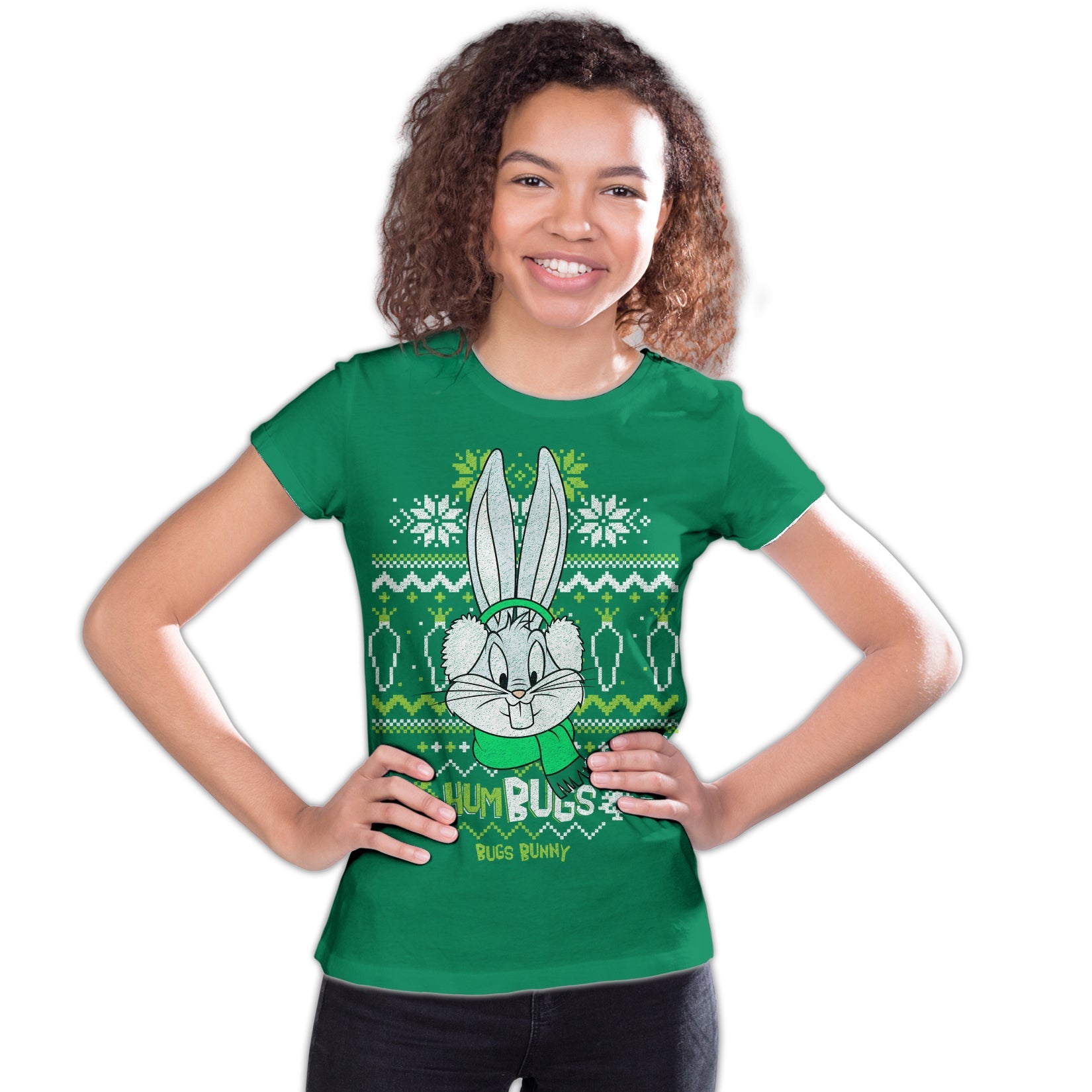 Looney Tunes Bugs Bunny Xmas HumBugs Official Youth T-Shirt