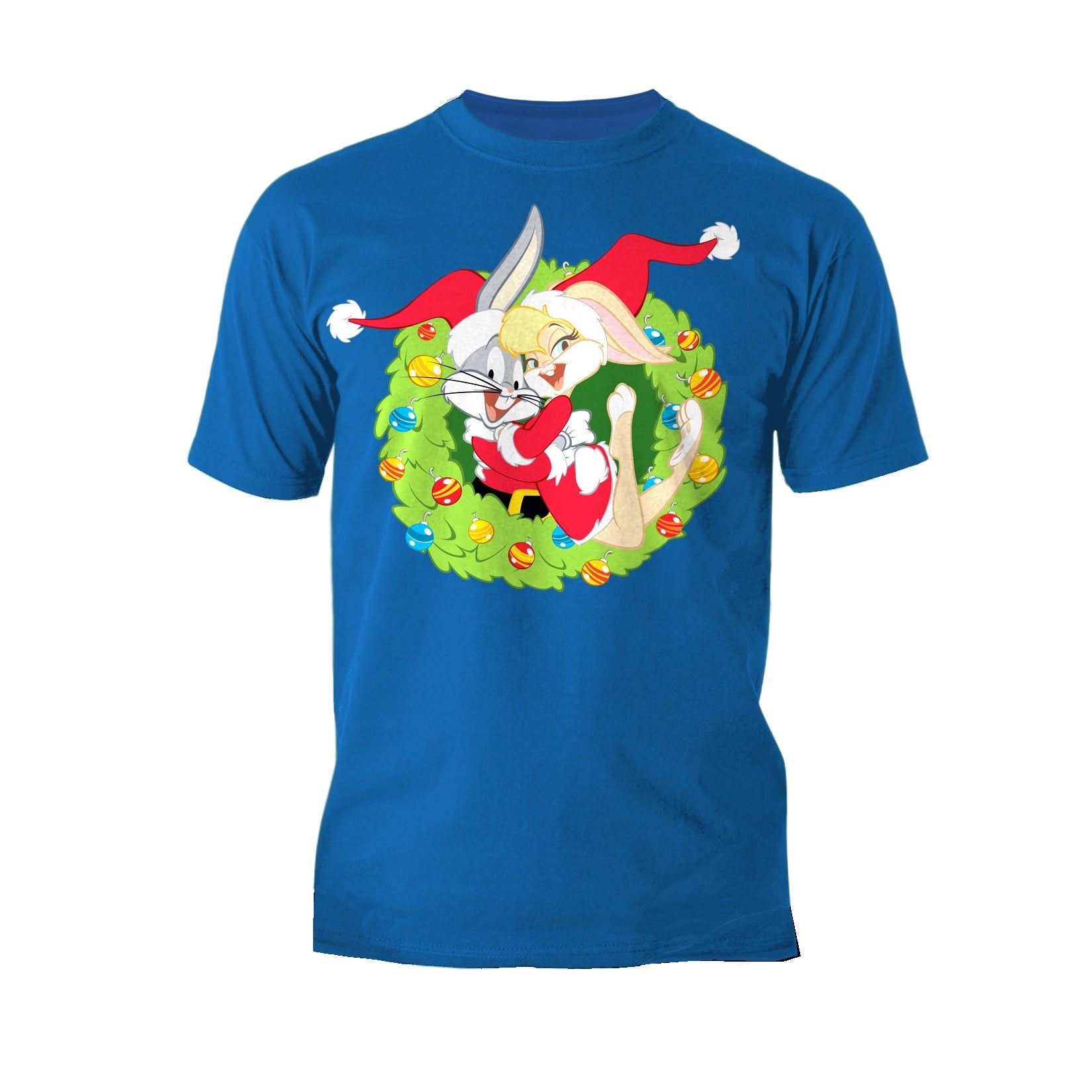 Looney Tunes Bugs Lola Bunny Xmas Santa Official Men's T-Shirt