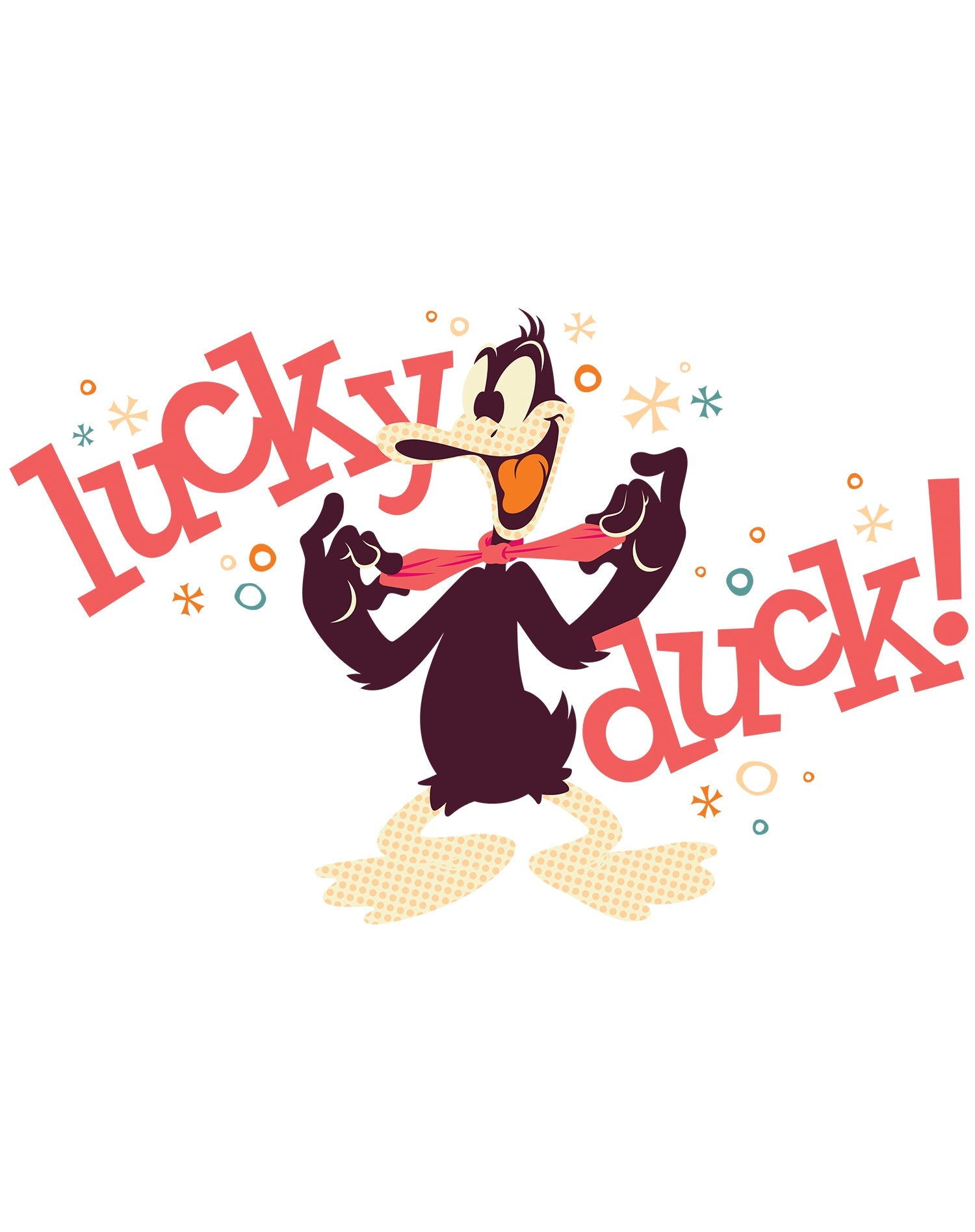 Looney Tunes Daffy Duck Retro Lucky Women's T-shirt