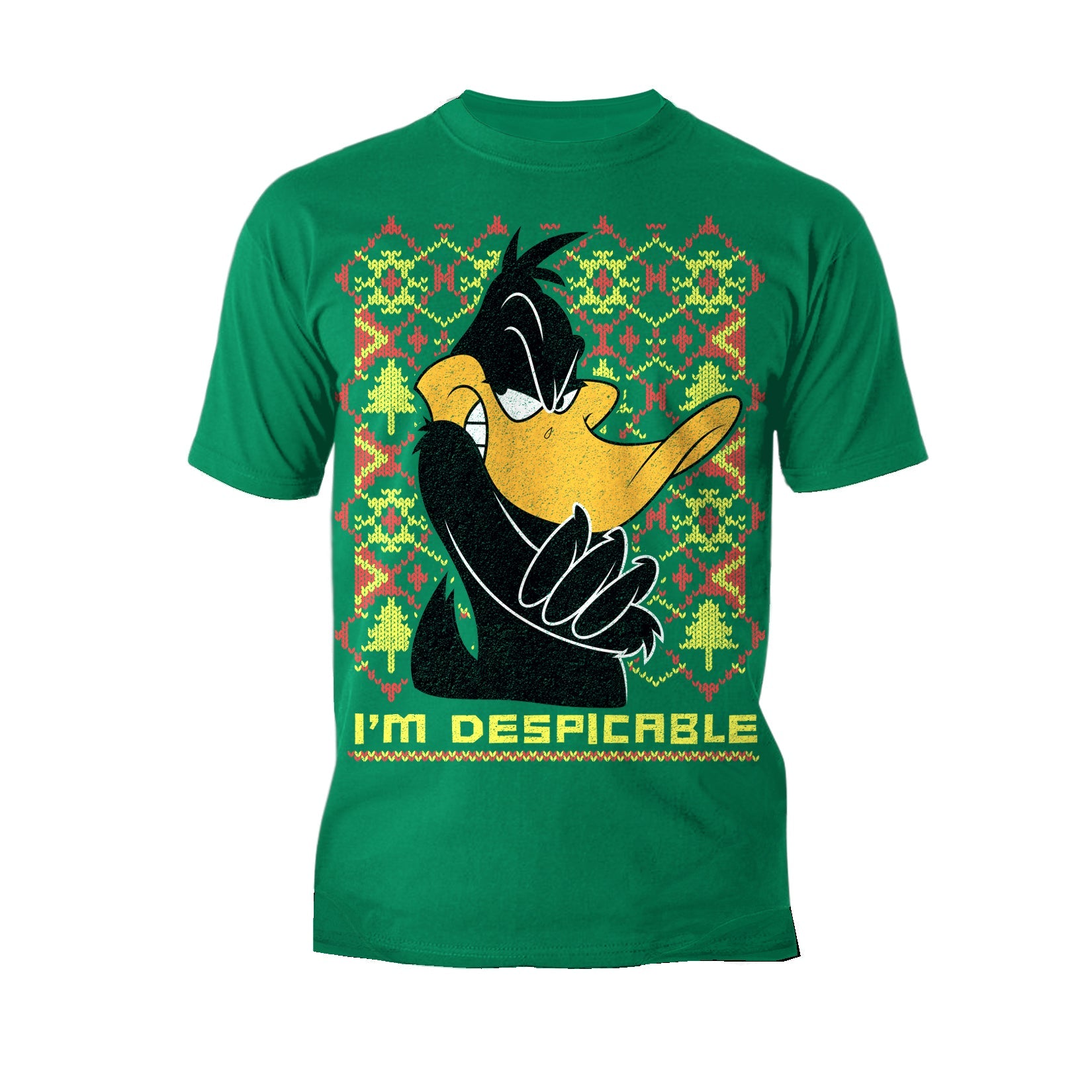 Looney Tunes Daffy Duck Xmas Despicable Official Men's T-Shirt