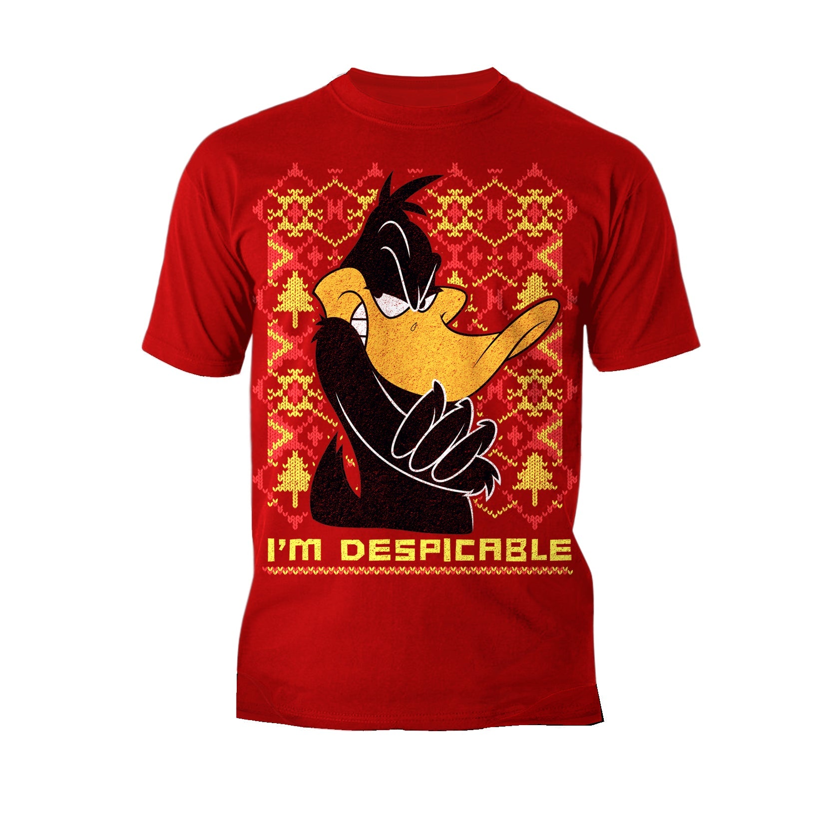 Looney Tunes Daffy Duck Xmas Despicable Official Men's T-Shirt