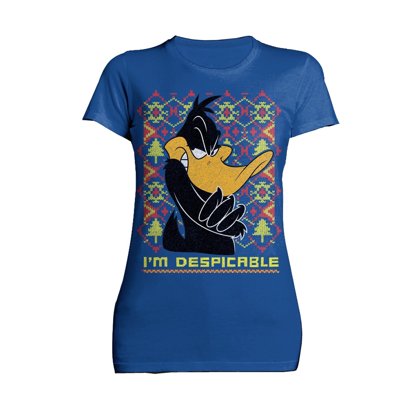 Looney Tunes Daffy Duck Xmas Despicable Official Women's T-Shirt