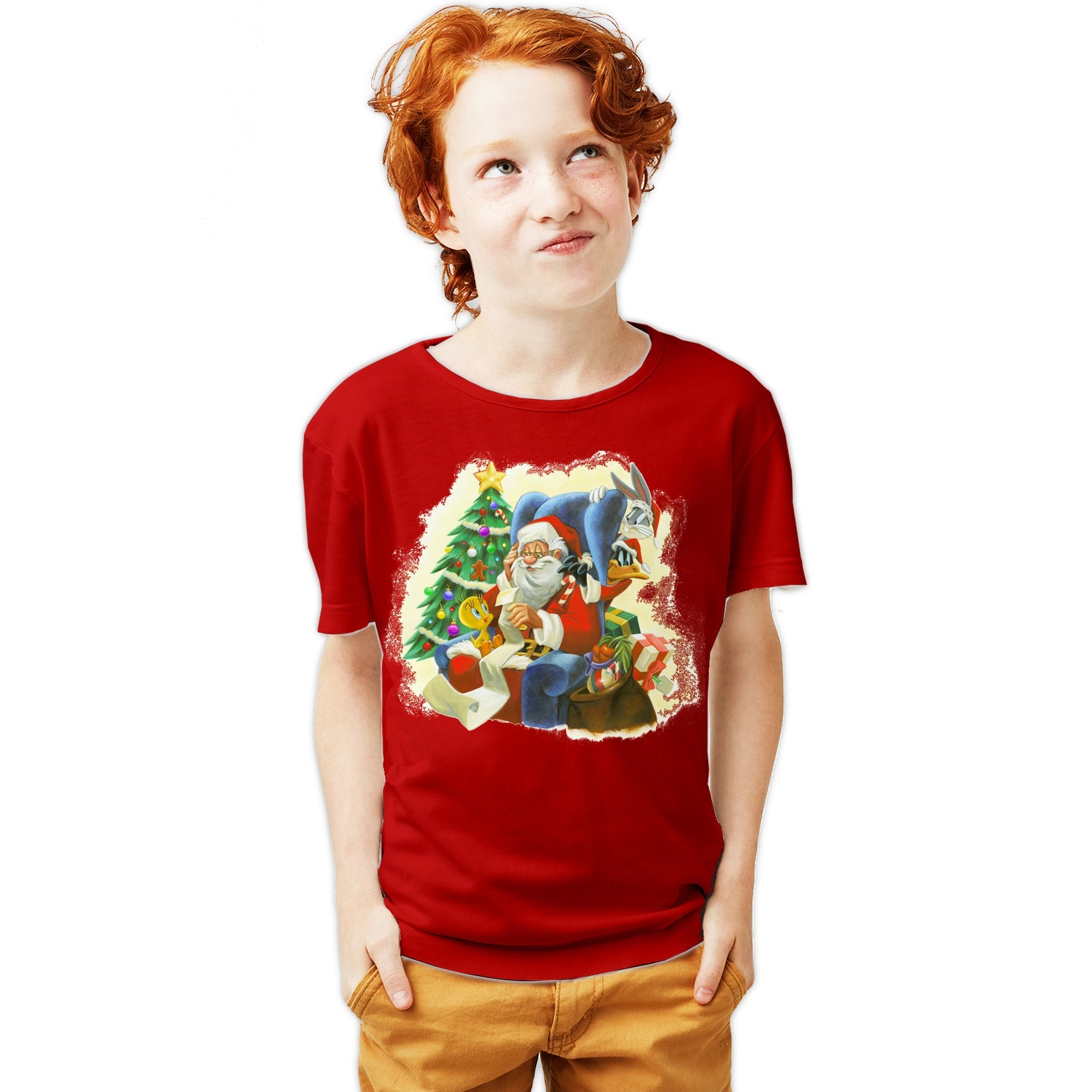 Looney Tunes Looney Tunes Xmas Santa Official Youth T-Shirt