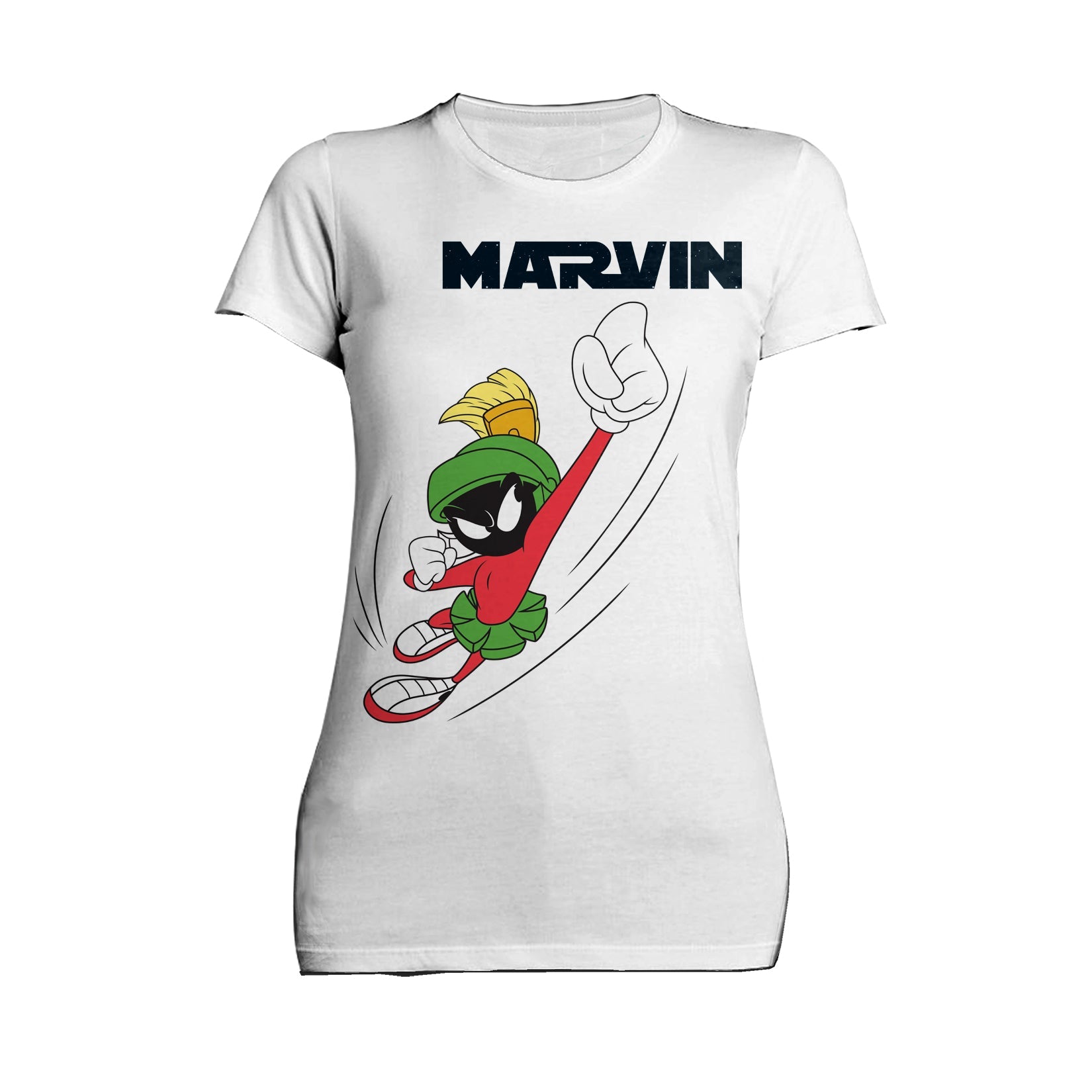 Looney Tunes Marvin Flying Martian Official Women's T-shirt