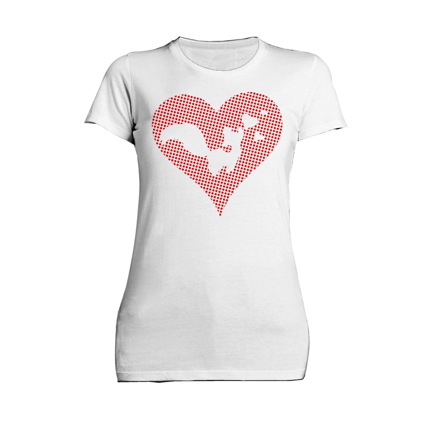 Looney Tunes Pepe Le Pew Logo Love Heart Women's T-shirt