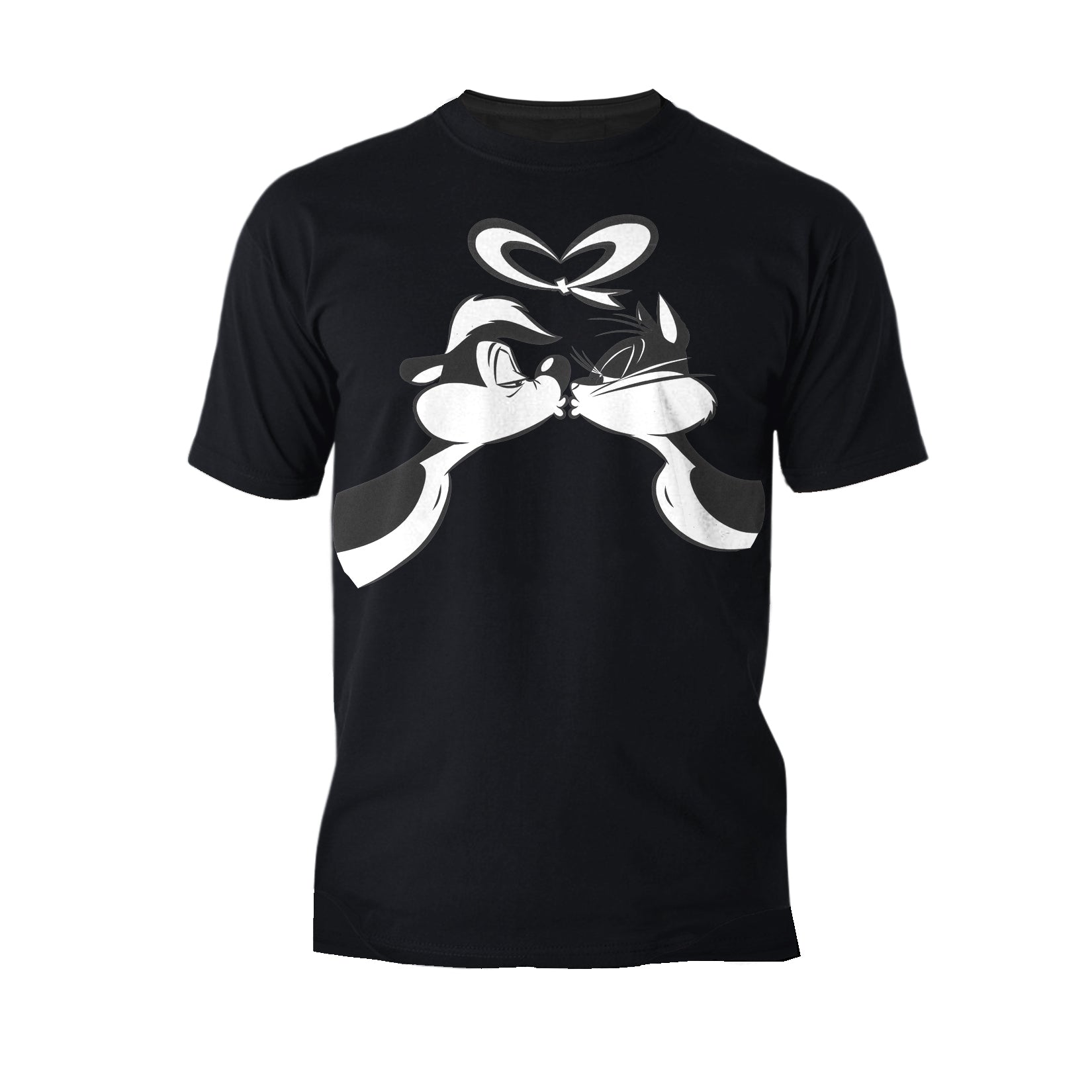 Looney Tunes Pepe Le Pew Valentines Kiss Official Men's T-Shirt