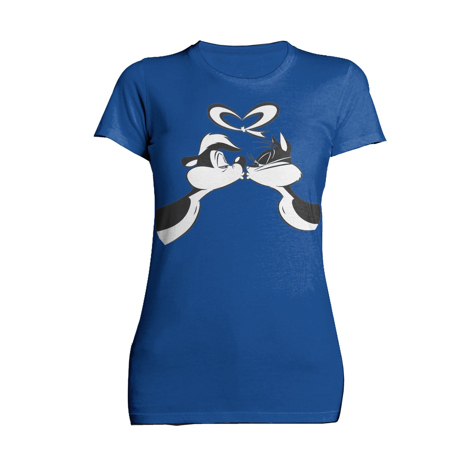 Looney Tunes Pepe Le Pew Valentines Kiss Official Women's T-Shirt