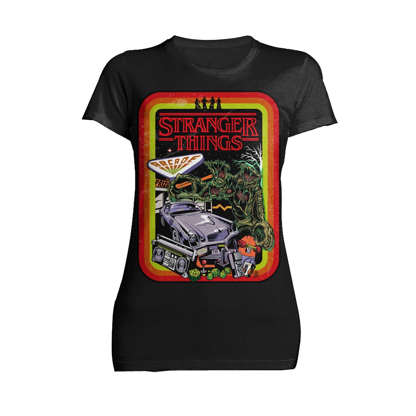 Stranger Things Comic Promo Palace Arcade Women's T-Shirt
