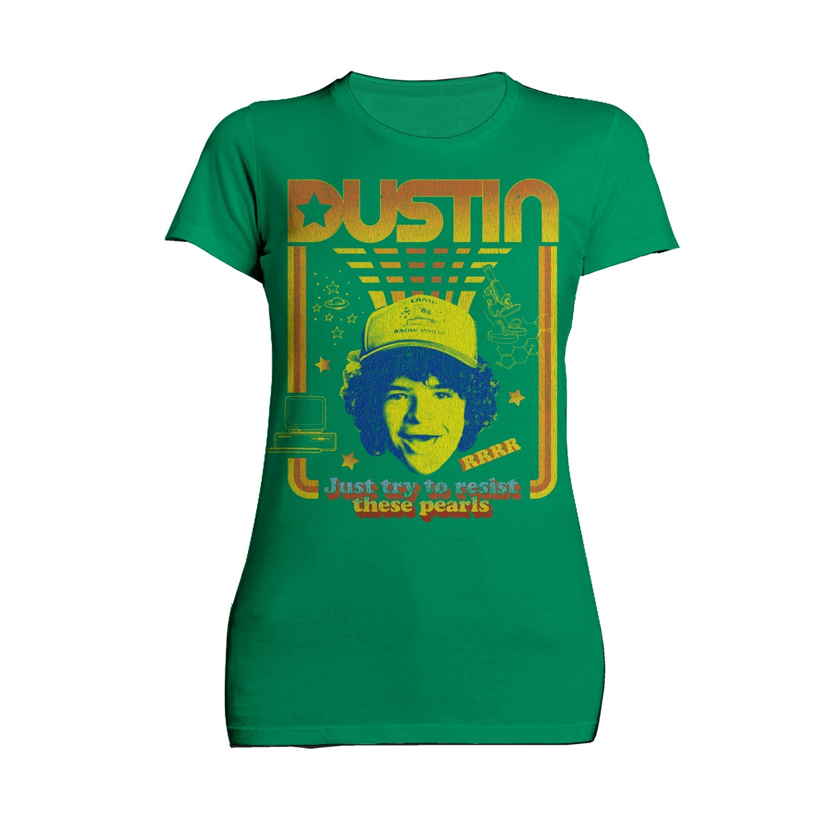Stranger Things Dustin Pearls Official Women's T-Shirt