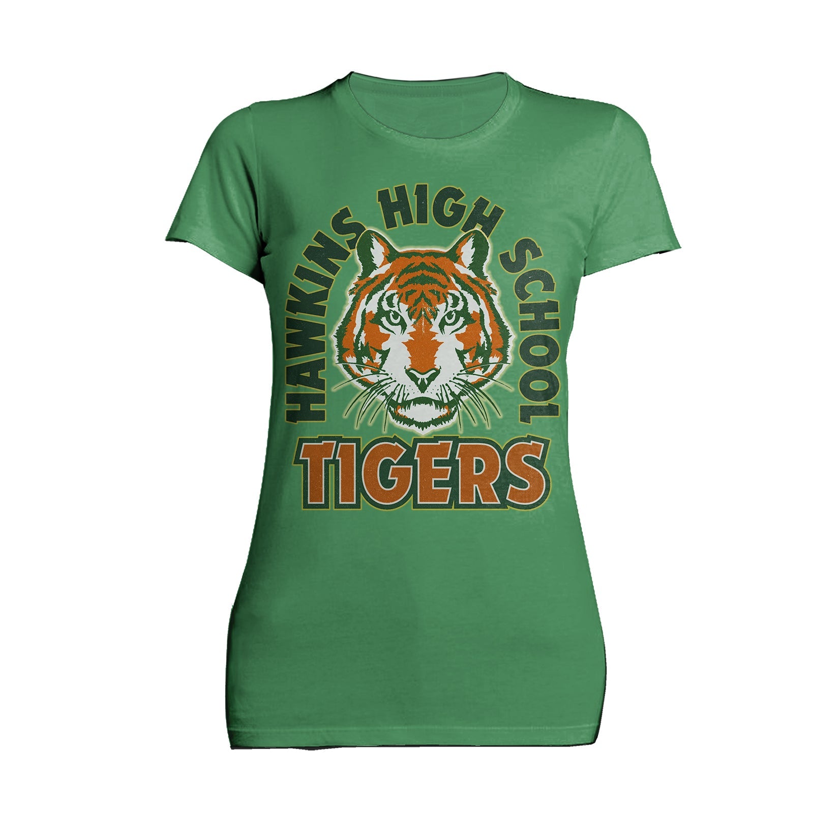 Stranger Things Hawkins High Tigers Stare Official Women's T-Shirt