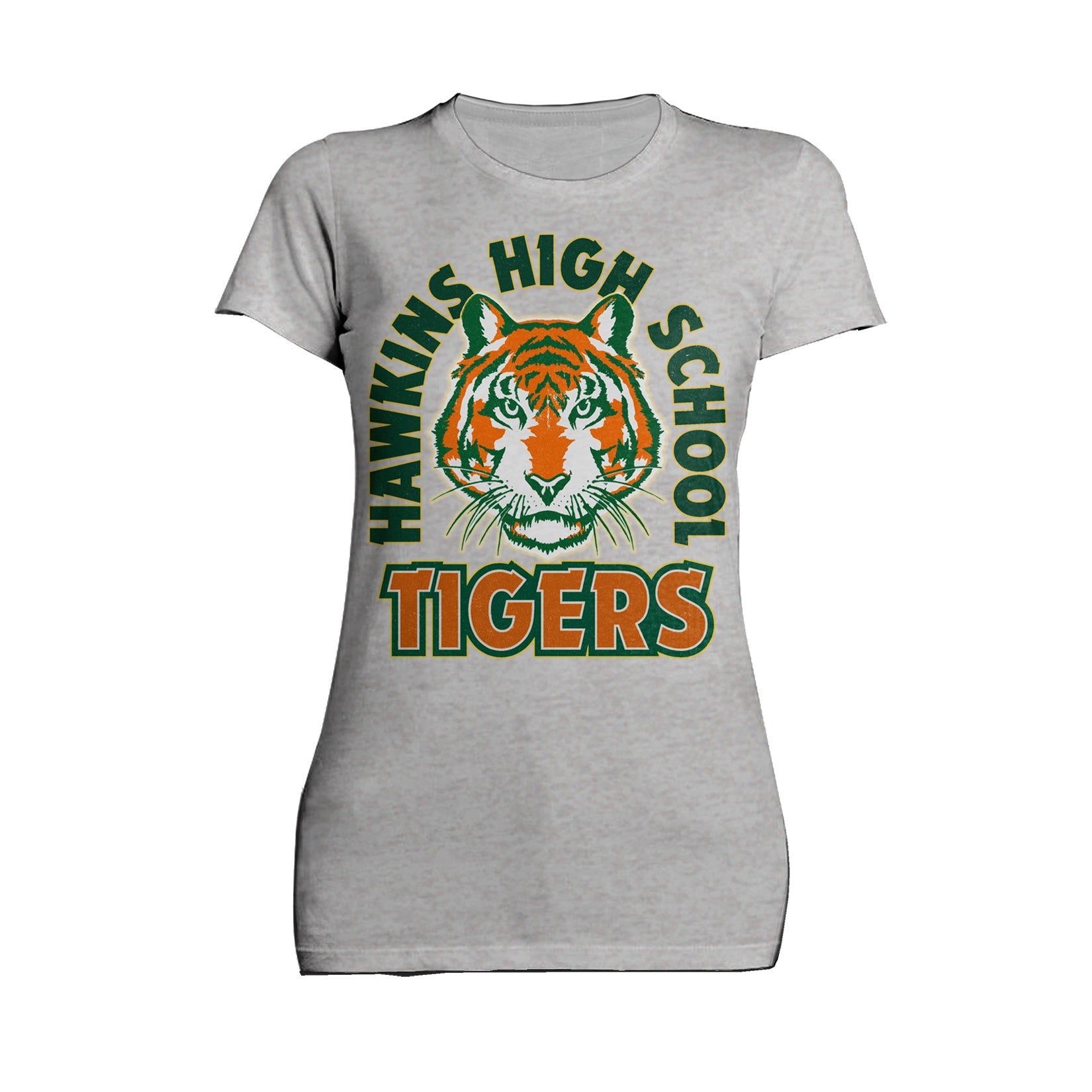 Stranger Things Hawkins High Tigers Stare Official Women's T-Shirt