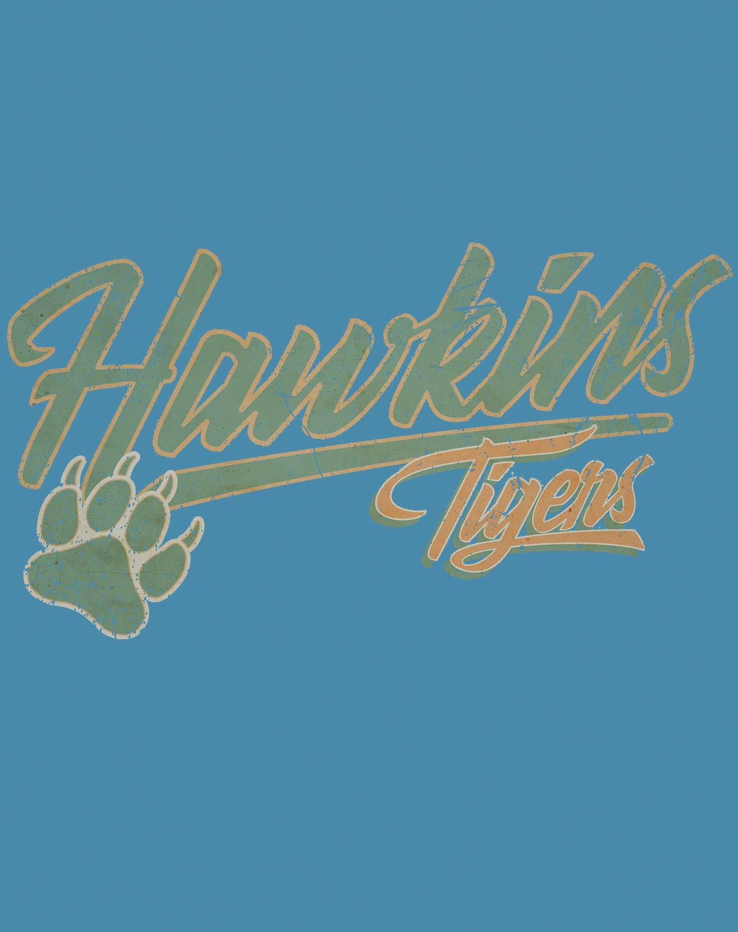 Stranger Things Hawkins Tigers Varsity Vintage Official Women's T-Shirt