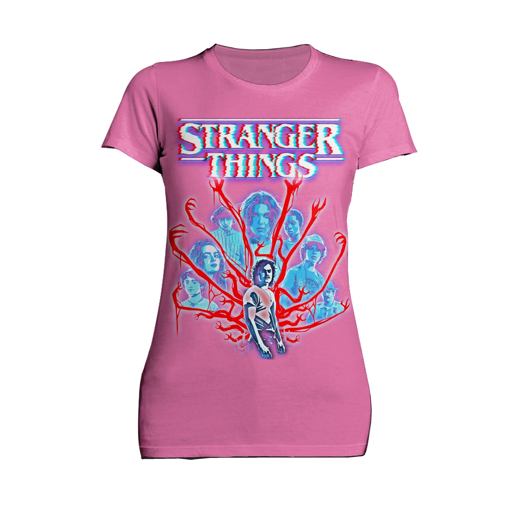 Stranger Things Vines Poster Hive Glitch Official Women's T-Shirt