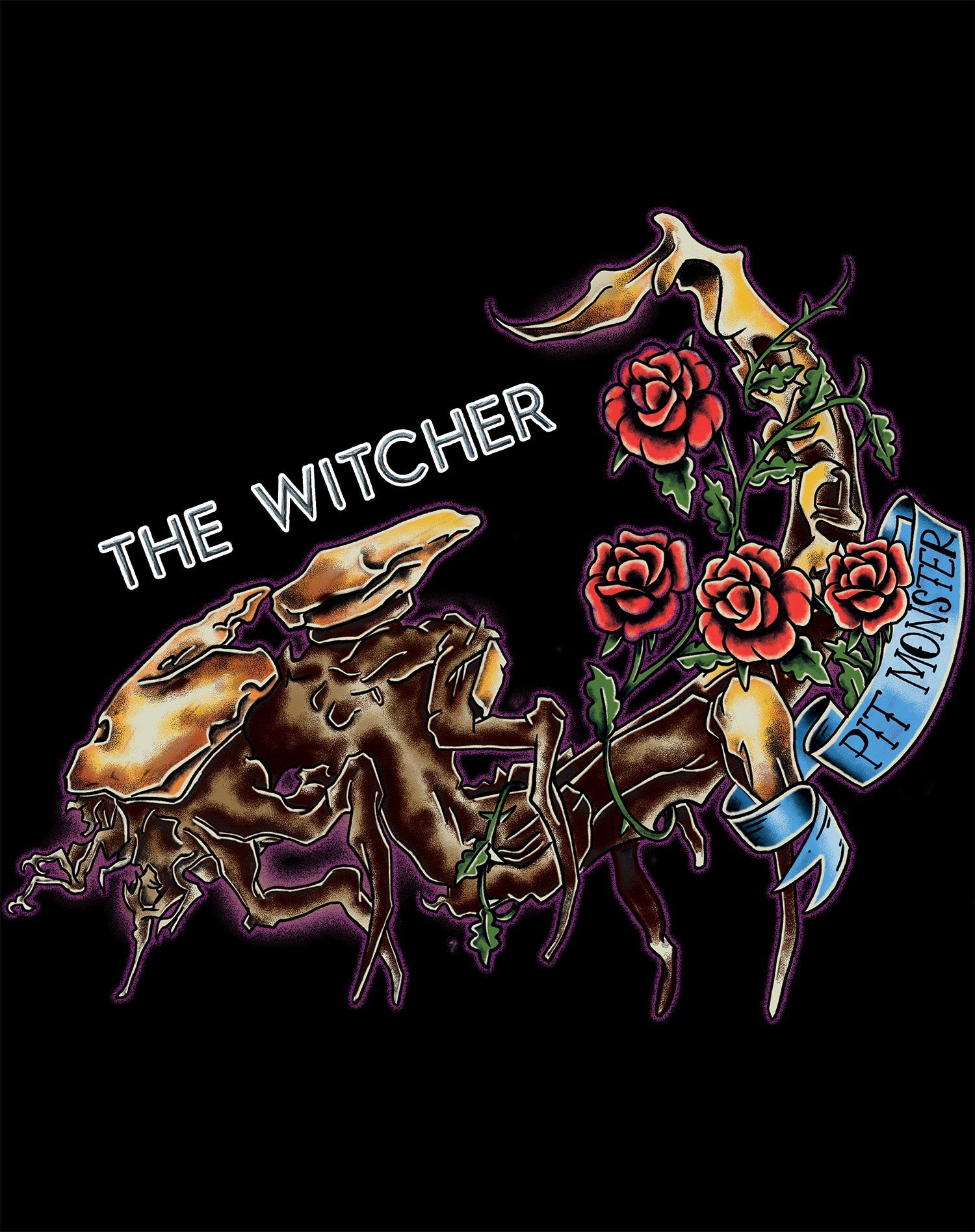 The Witcher Book of Beasts Pit Monster Official Women's T-Shirt
