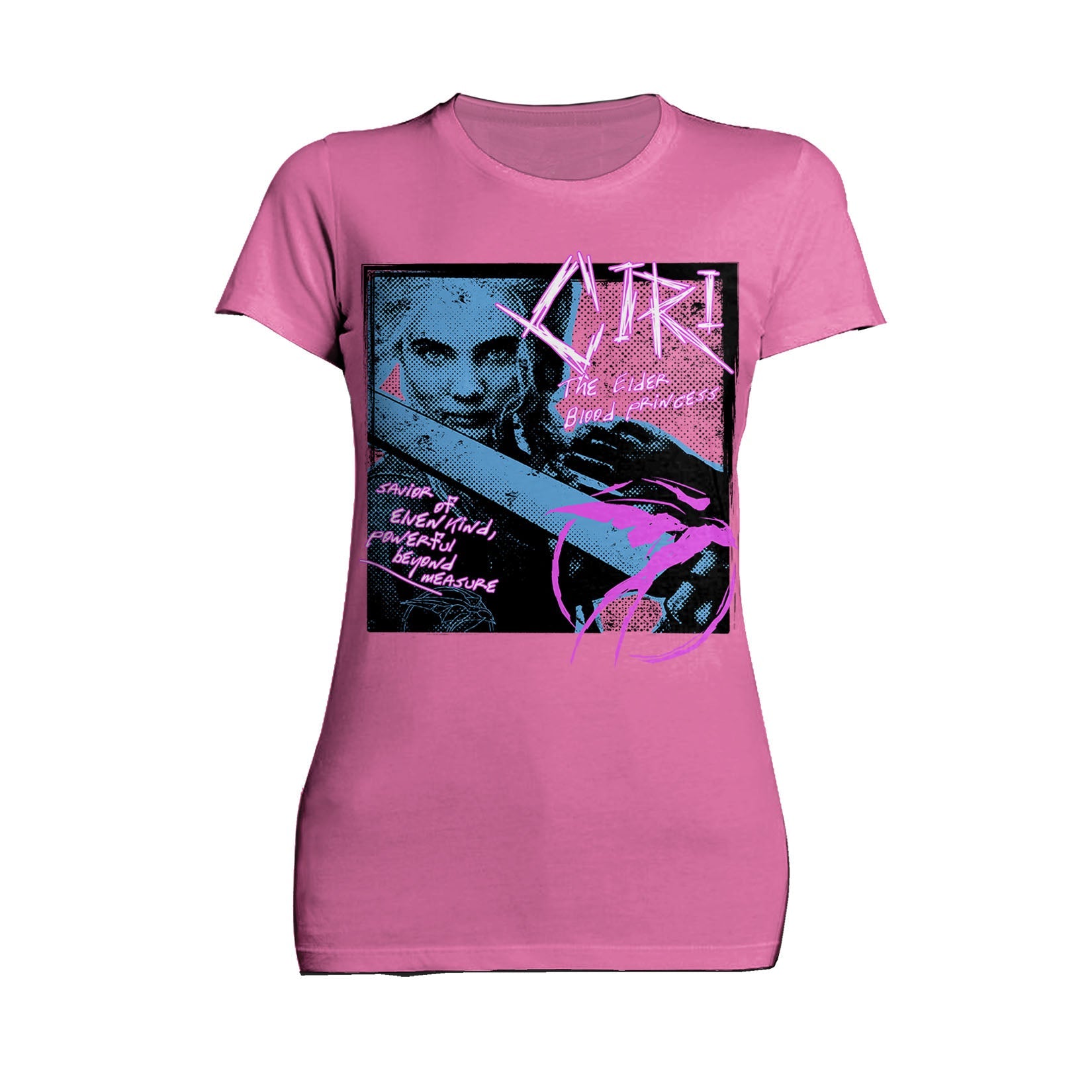 The Witcher Ciri Splash Princess Punk Official Women's T-Shirt