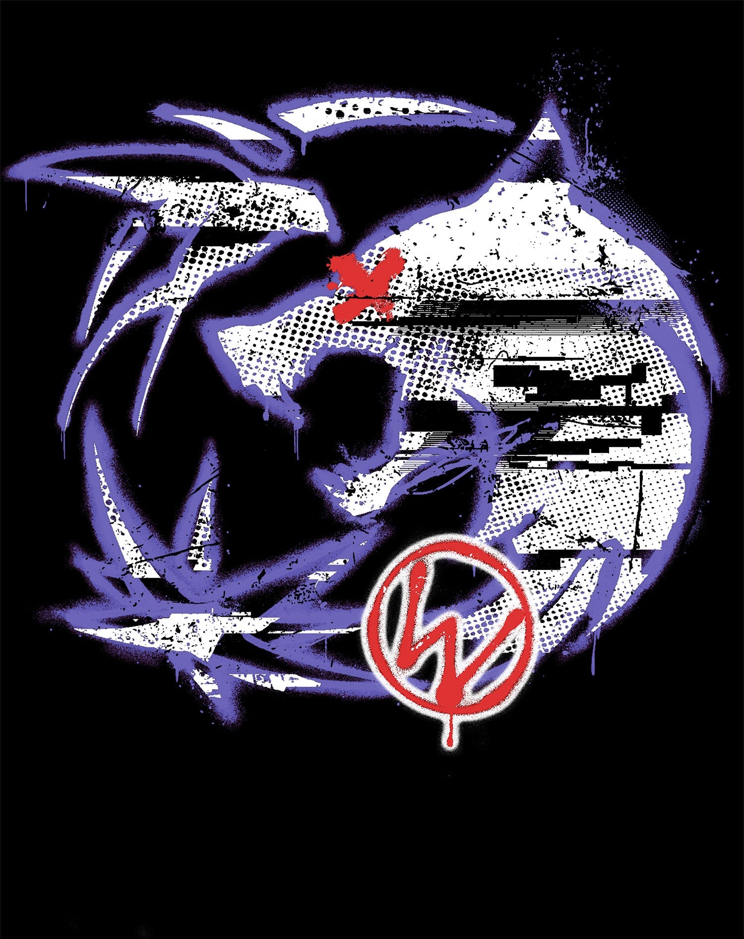 The Witcher Logo Graffiti Tribute Official Sweatshirt