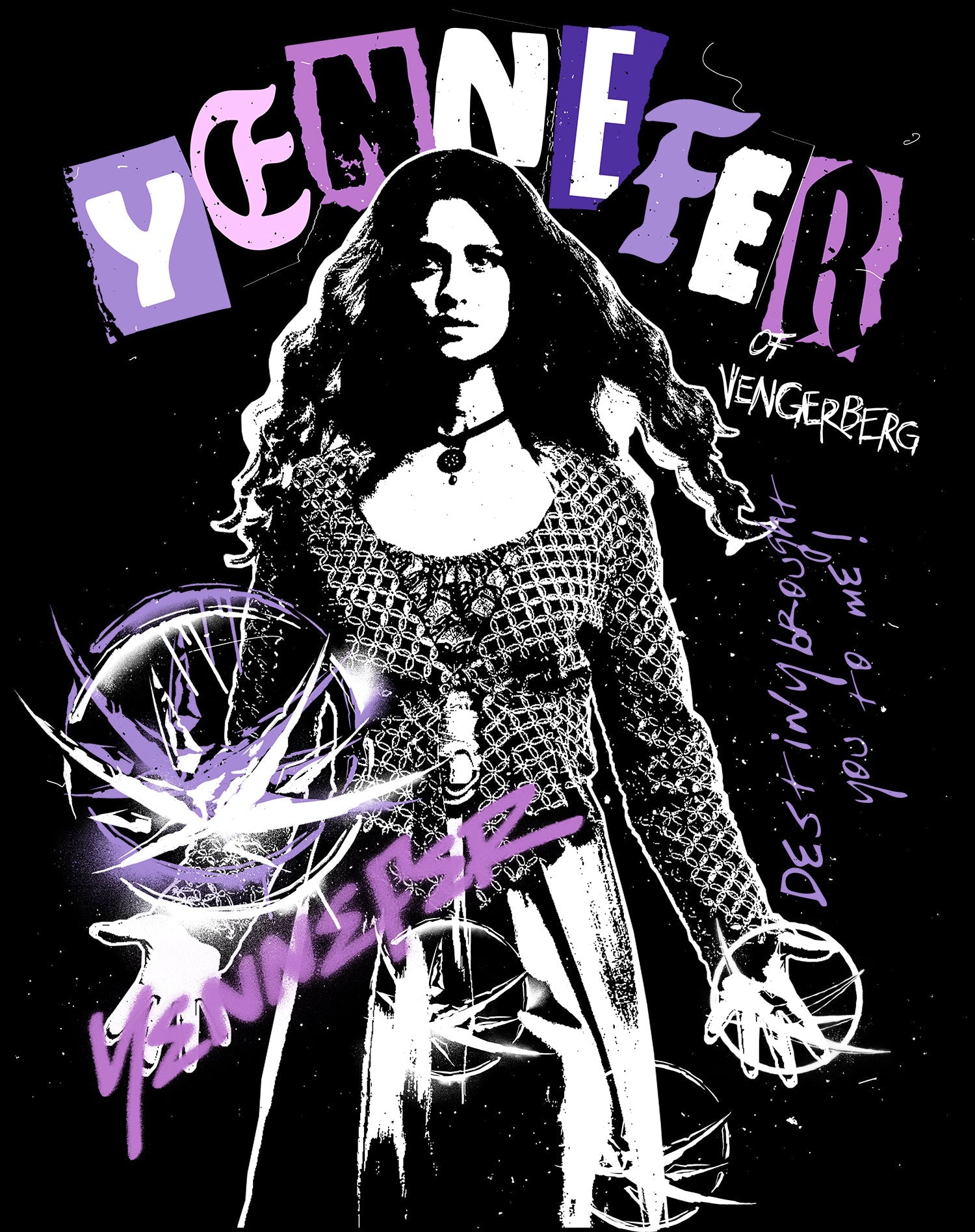 The Witcher Yennefer Punk Vengerberg Official Women's T-Shirt