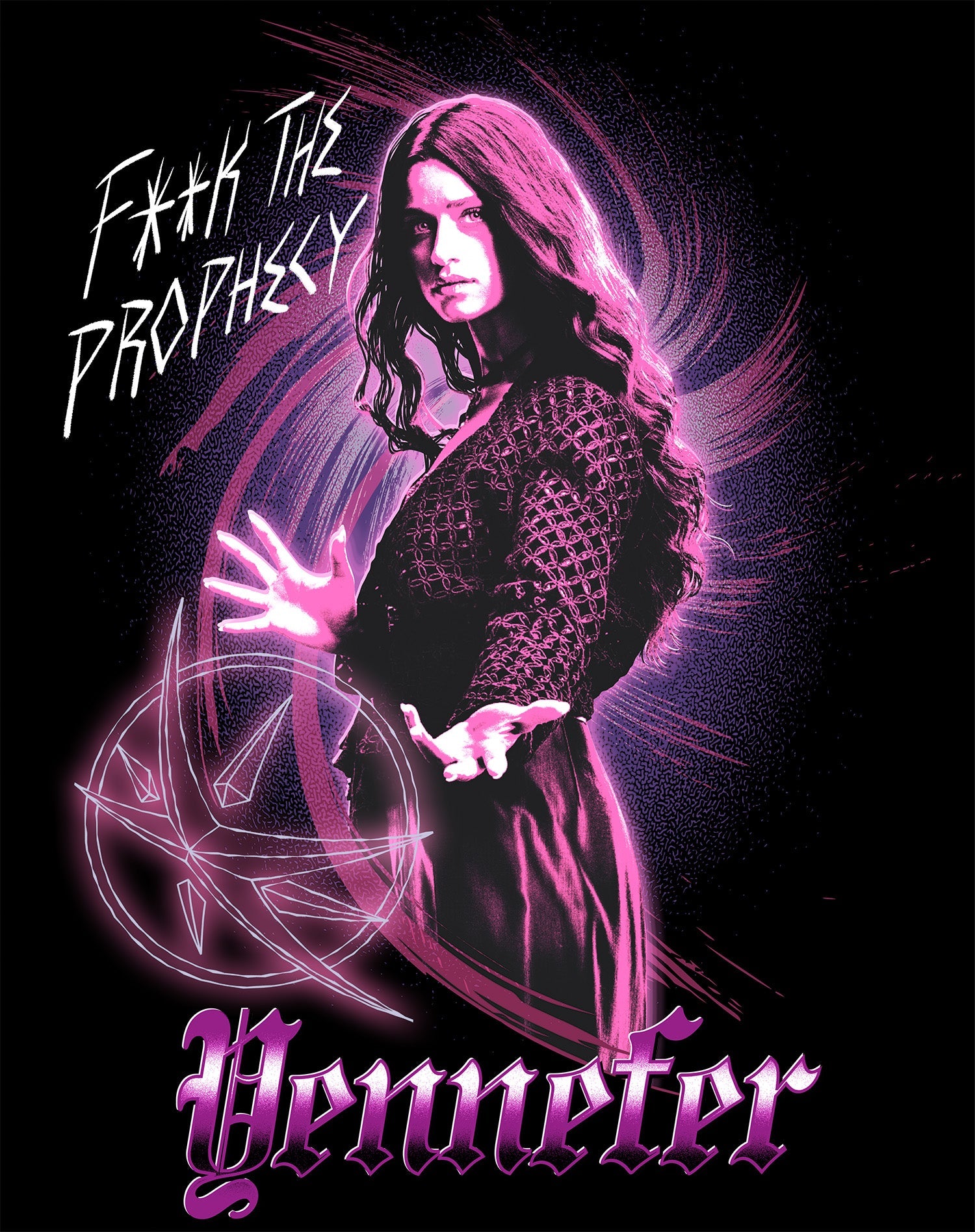 The Witcher Yennefer Splash Prophecy Official Women's T-Shirt