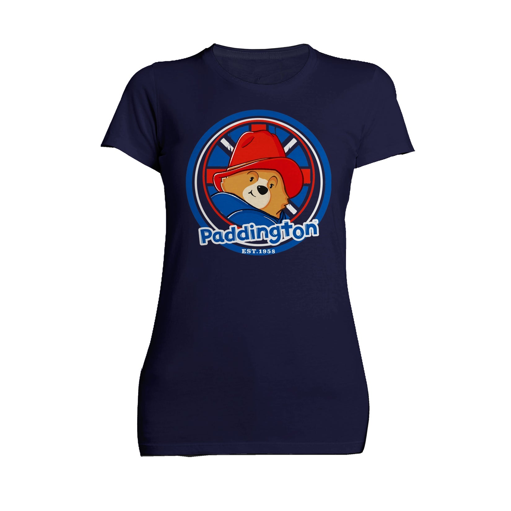 Paddington Bear Collegiate Badge Logo Smile Women's T-Shirt