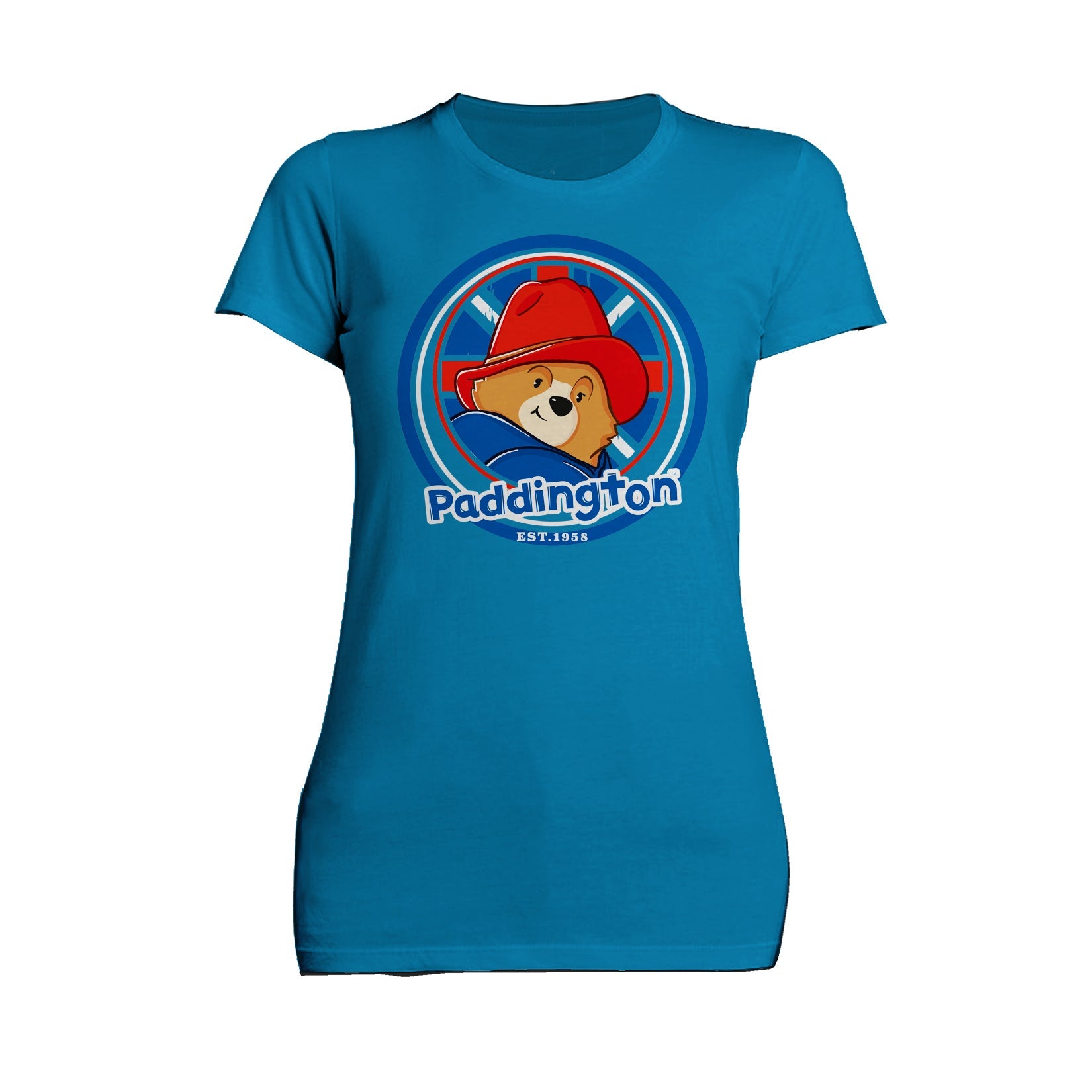 Paddington Bear Collegiate Badge Logo Smile Women's T-Shirt