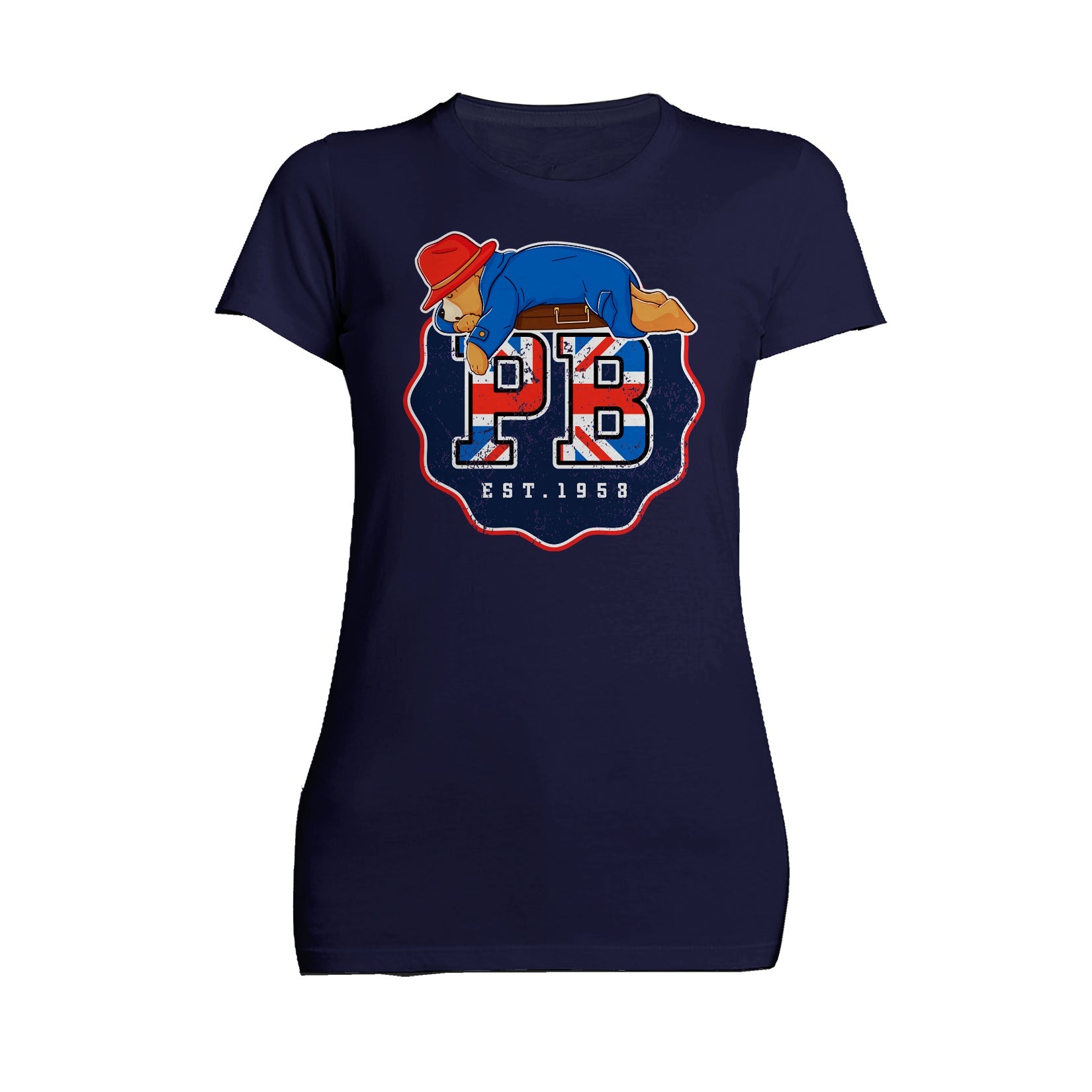 Paddington Bear Collegiate Badge Union Jack Women's T-Shirt