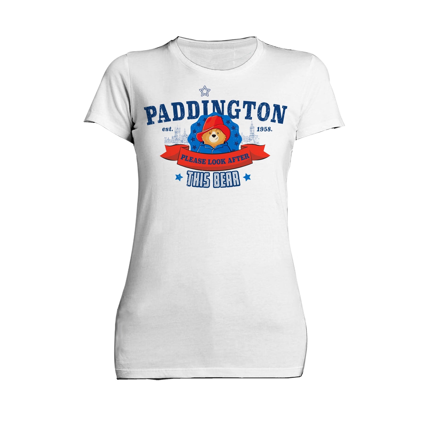Paddington Bear Collegiate London Please Look Light Women's T-Shirt