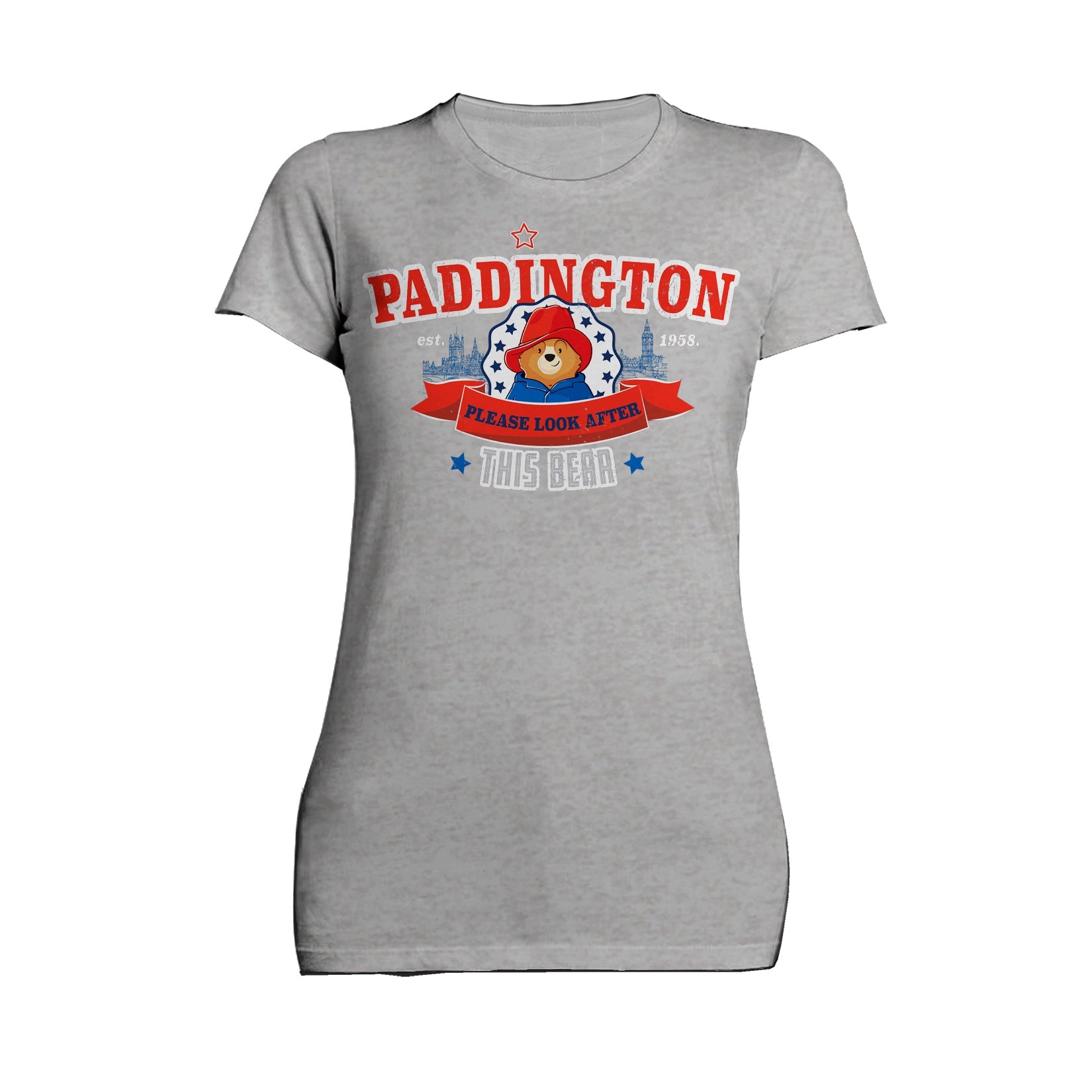 Paddington Bear Collegiate London Please Look Saturated Women's T-Shirt