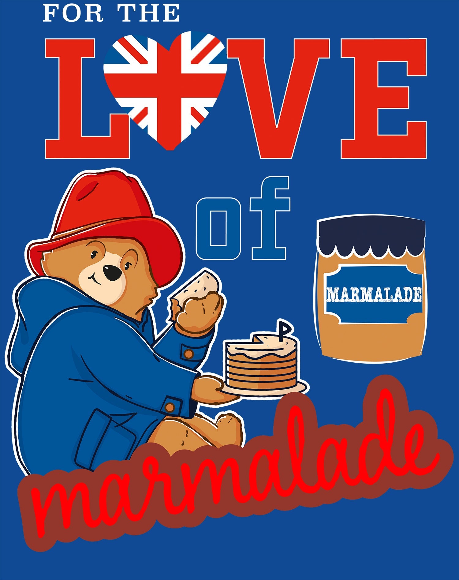 Paddington Bear Collegiate Splash Love Marmalade Women's T-Shirt