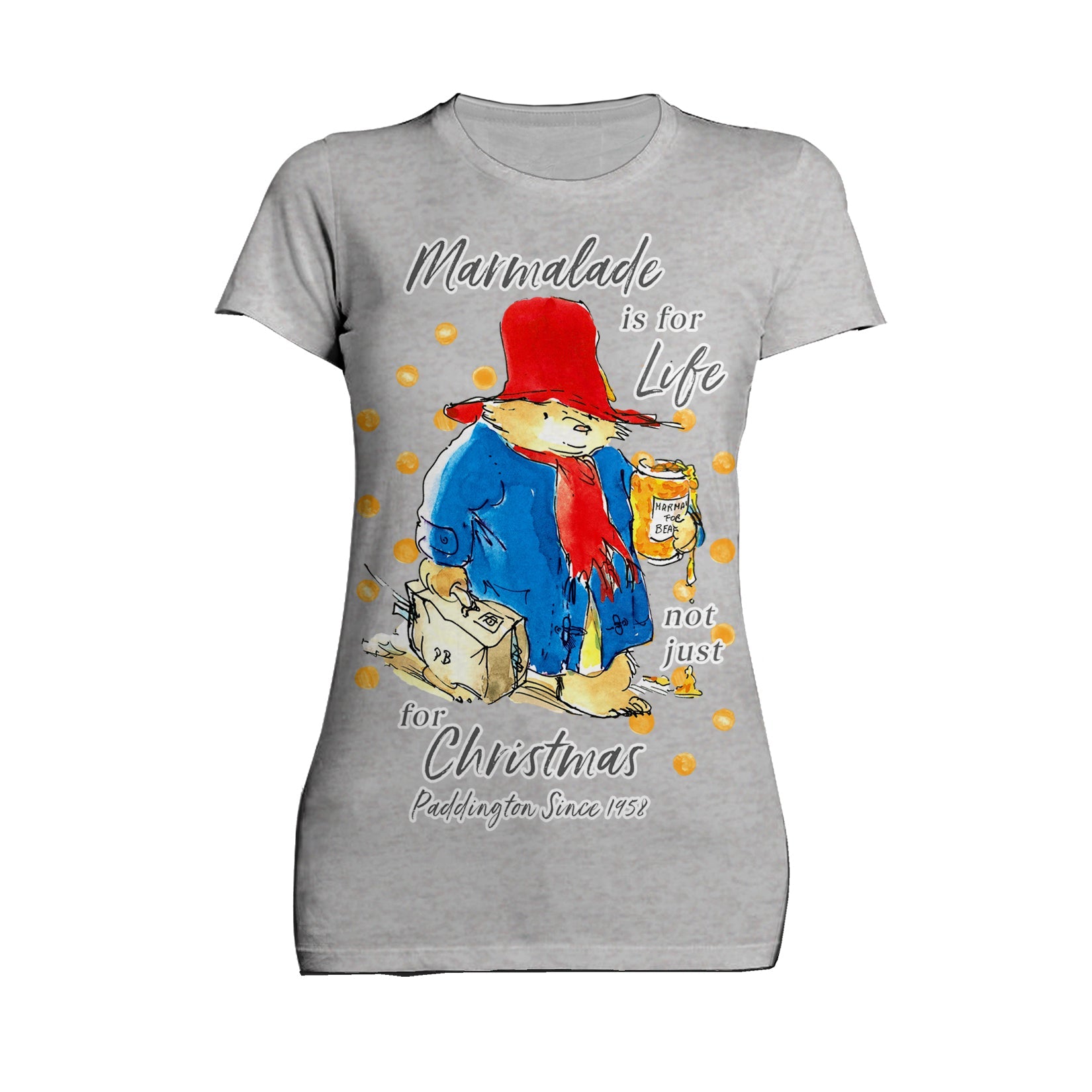 Paddington Bear Xmas Marmalade For Life Cute Merry Christmas Women's T-Shirt