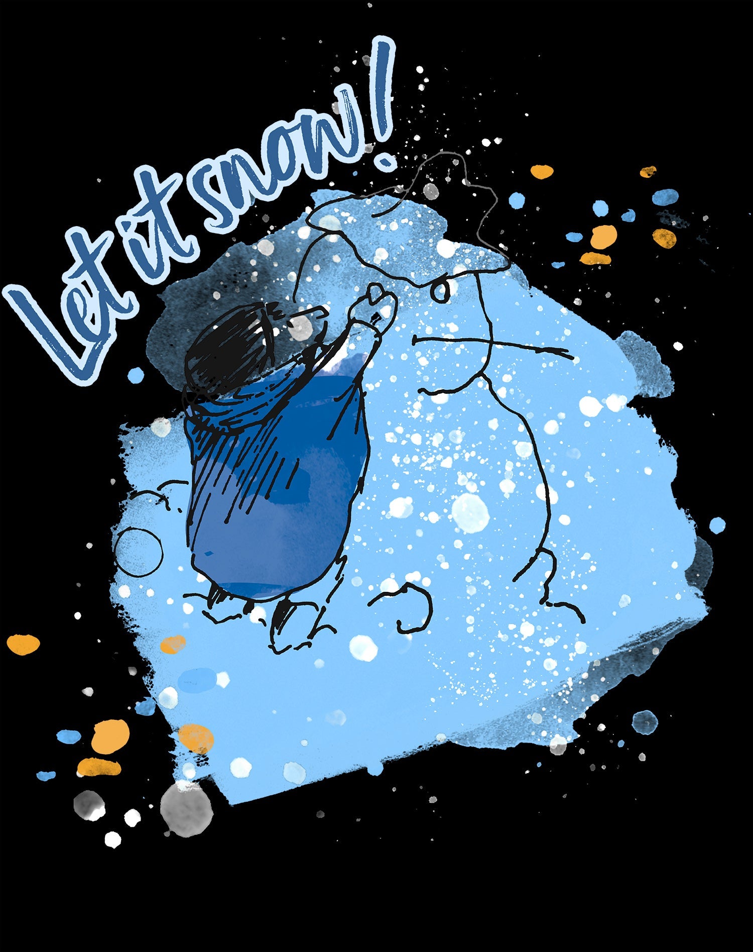 Paddington Bear Xmas Snowman Let It Snow Love Christmas Joy Women's T-Shirt
