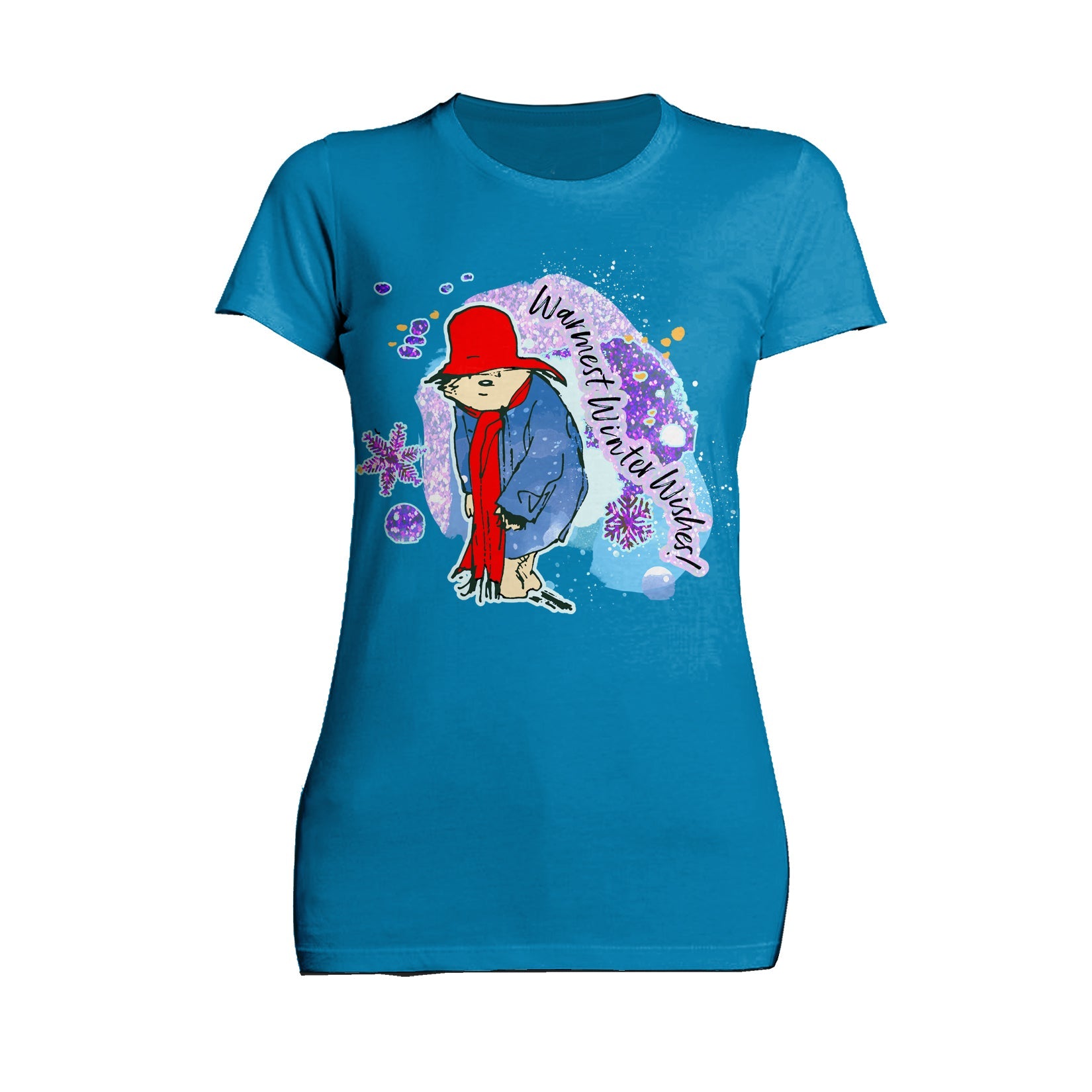 Paddington Bear Xmas Winter Wishes Love Christmas Sparkle Women's T-Shirt