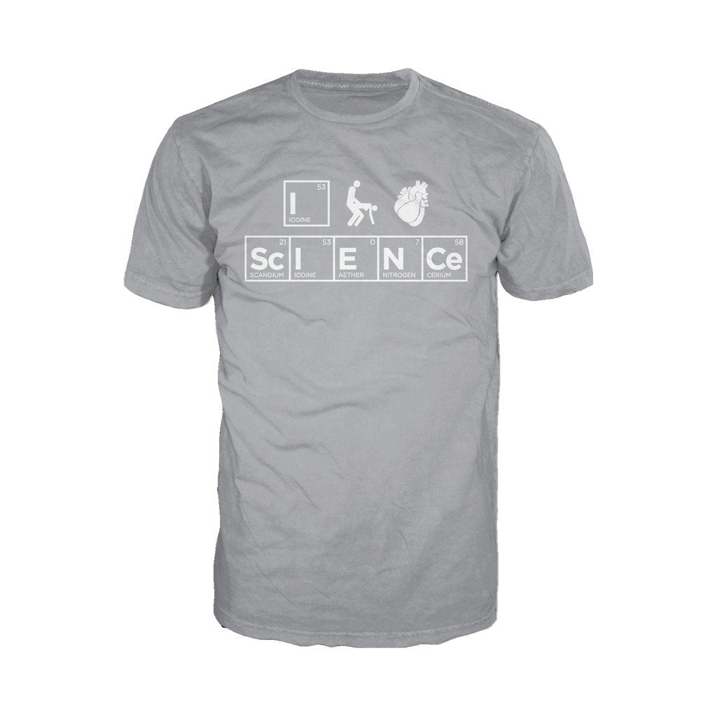 Weird Science I (Stick Figure Anatomical Heart) Science Official Men's T-shirt ()