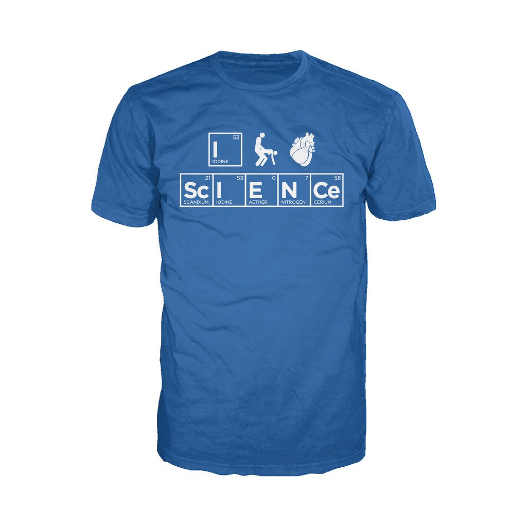 Weird Science I (Stick Figure Anatomical Heart) Science Official Men's T-shirt ()