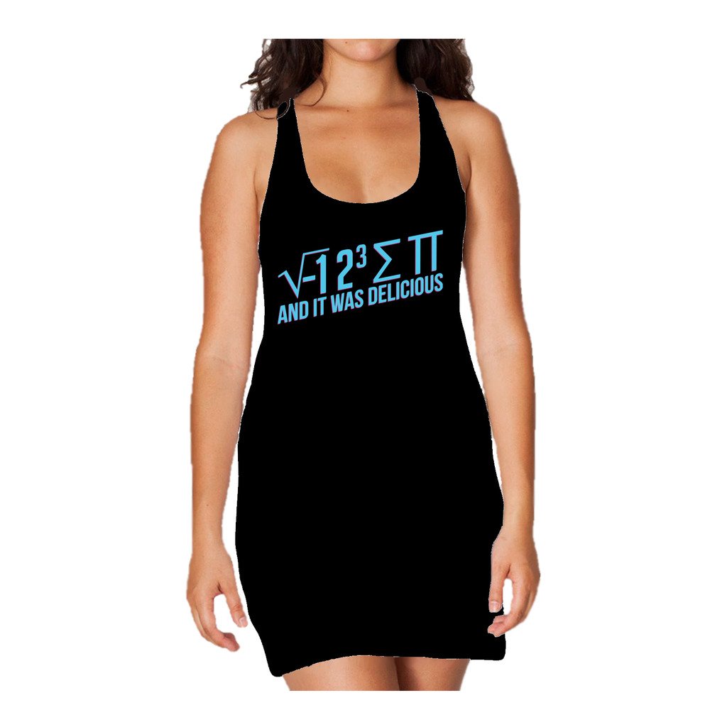 Weird Science I 8 Sum Pi Official Women's Long Tank Dress ()