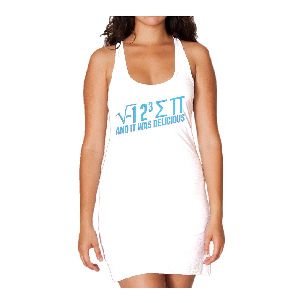 Weird Science I 8 Sum Pi Official Women's Long Tank Dress ()