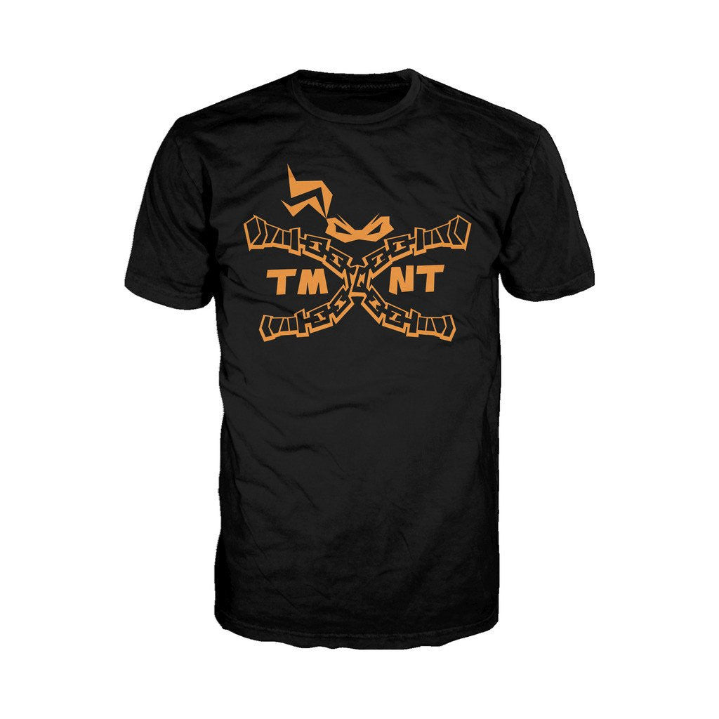 TMNT Mikey Nunchuck Logo Official Men's T-shirt ()