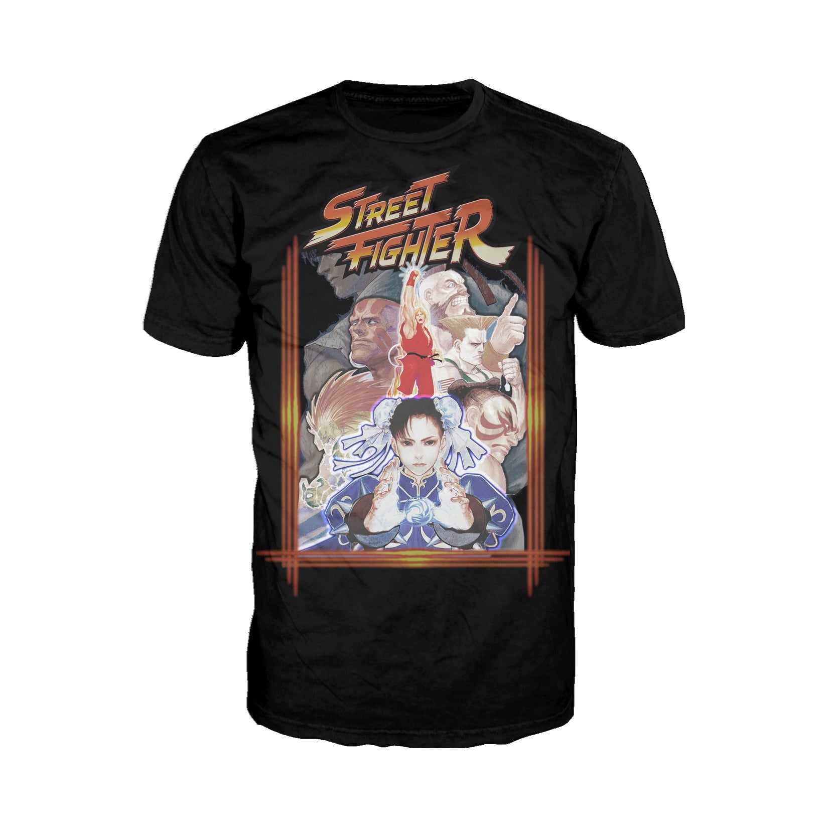 Street Fighter Poster Cover Frame Official Men's T-Shirt ()